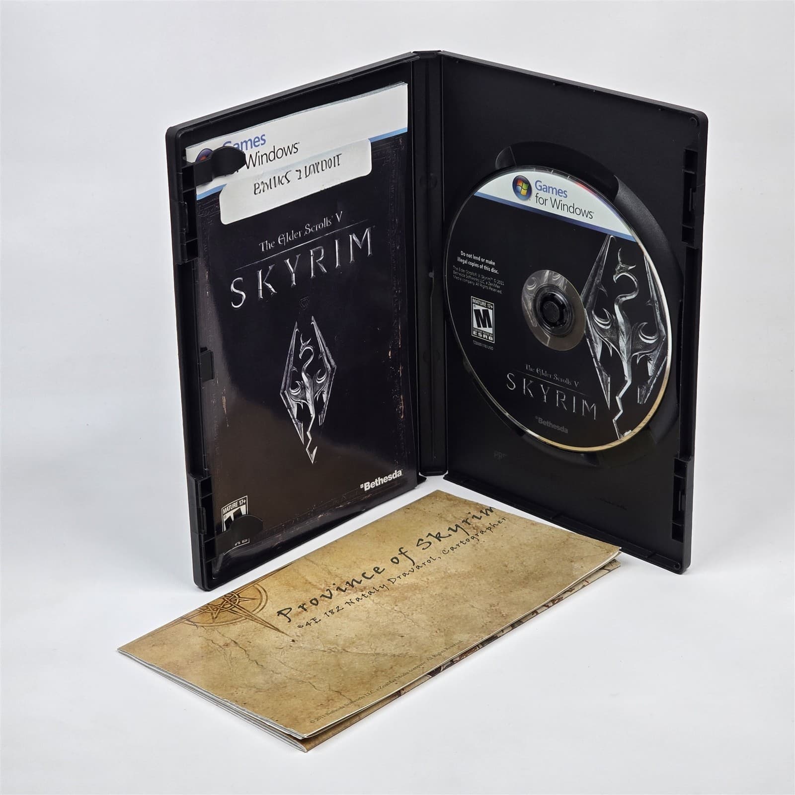 The Elder Scrolls V 5: Skyrim (PC DVD-ROM) CIB COMPLETE with Map & Key - Thumbnail 2