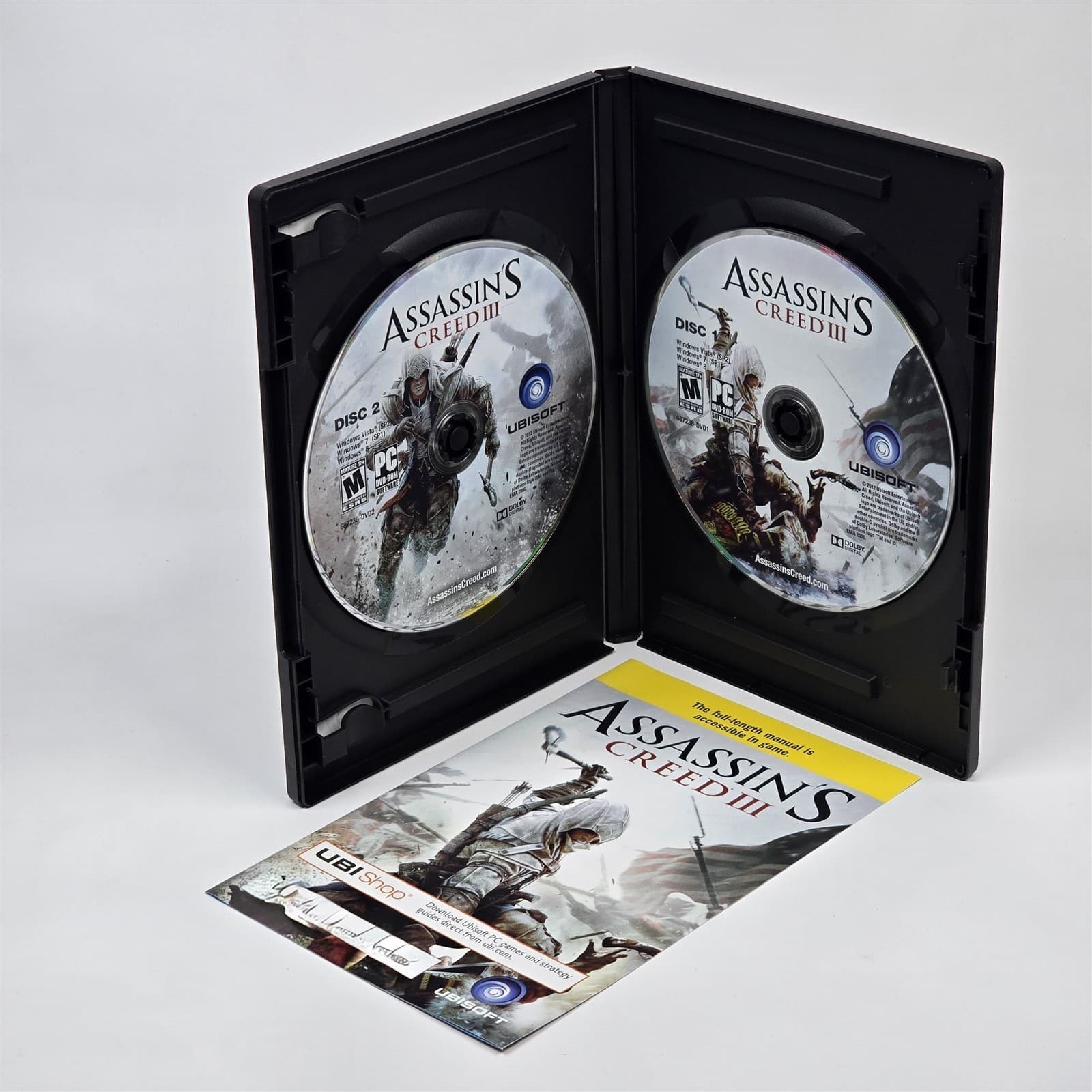Assassin's Creed III 3 (PC DVD-ROM) CIB COMPLETE with Key - Thumbnail 3