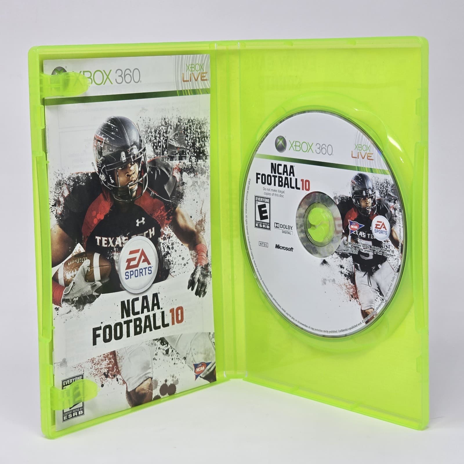 NCAA Football 10 (Xbox 360) CIB COMPLETE & TESTED - Thumbnail 2