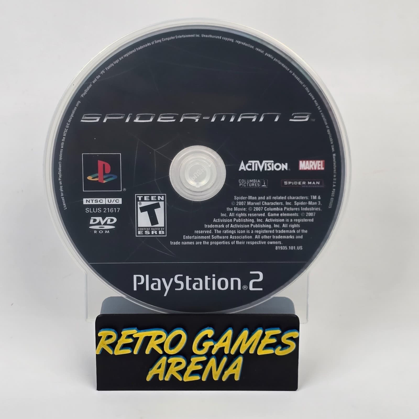 Spider-Man 3 (PlayStation 2 PS2) Black Label Disc