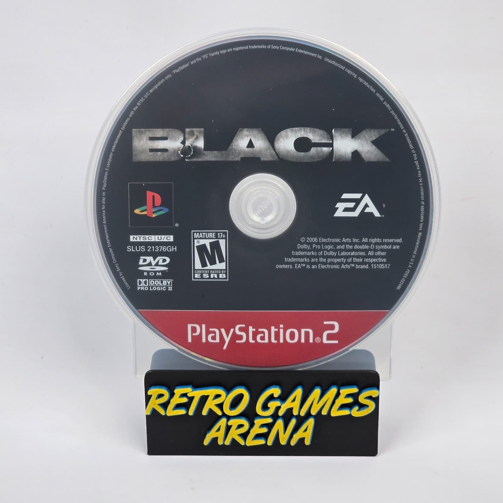 Black - The Game (PlayStation 2 PS2) Greatest Hits Disc