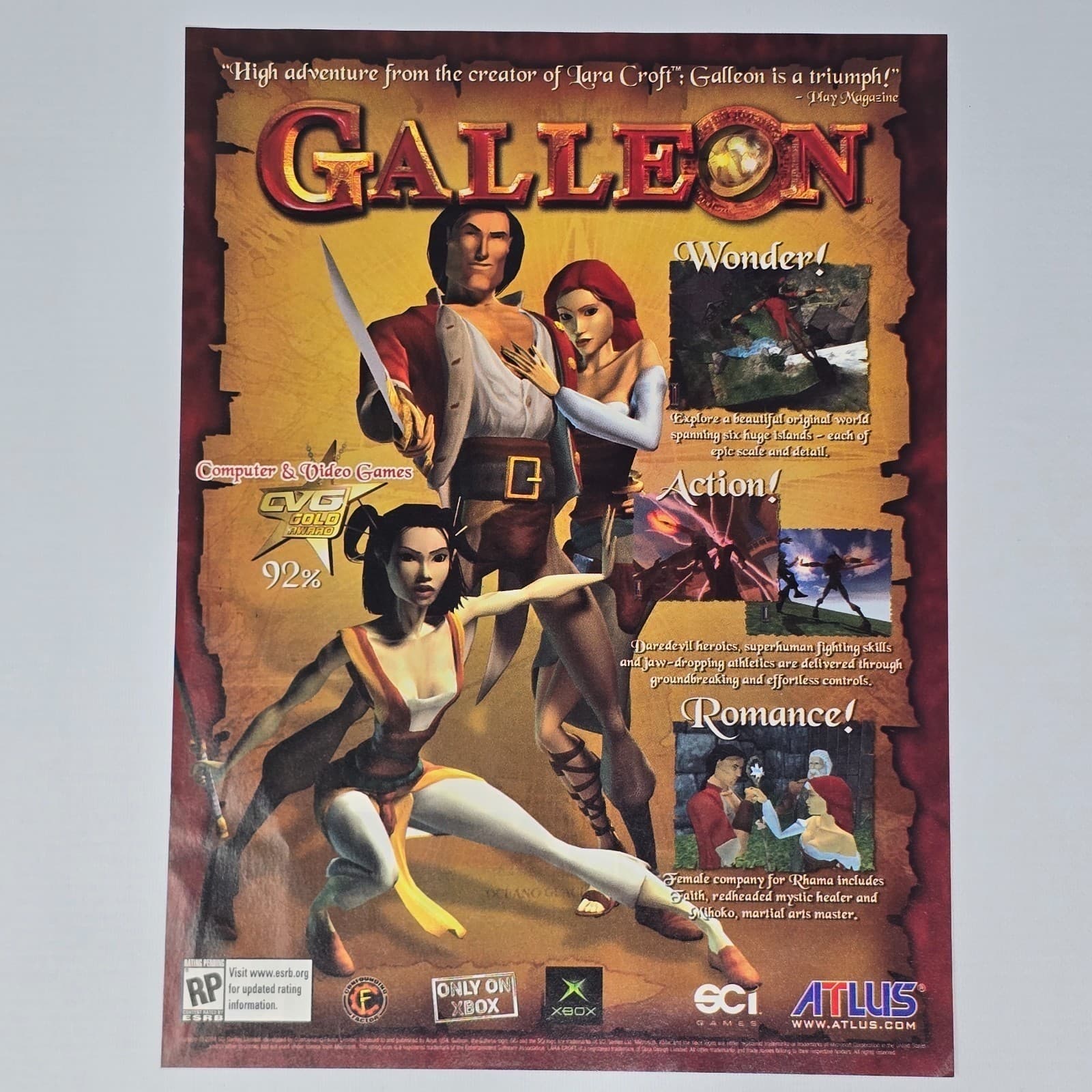 Galleon Xbox Authentic Magazine Ad