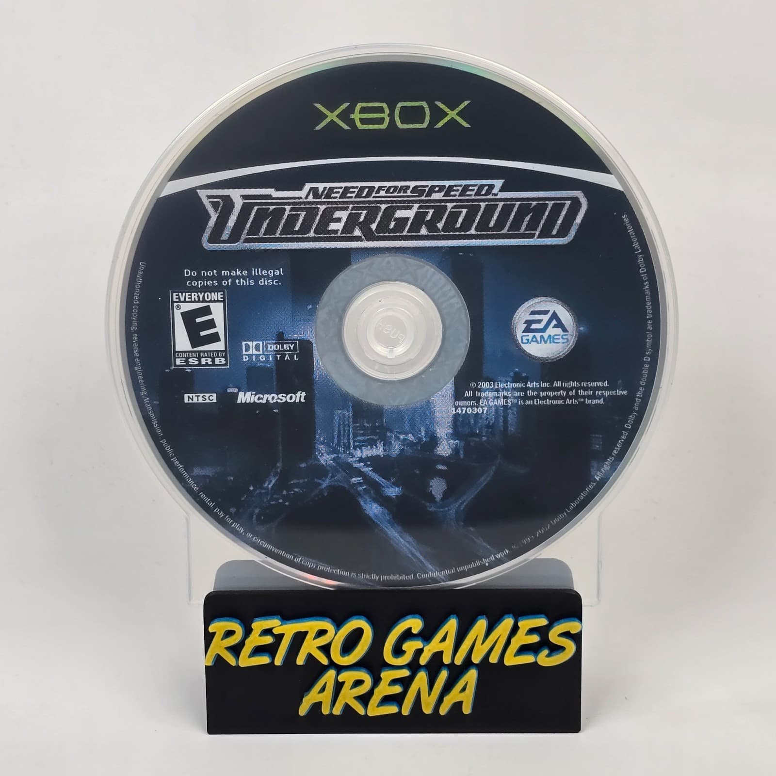 Need for Speed: Underground (Original Xbox) Black Label Disc