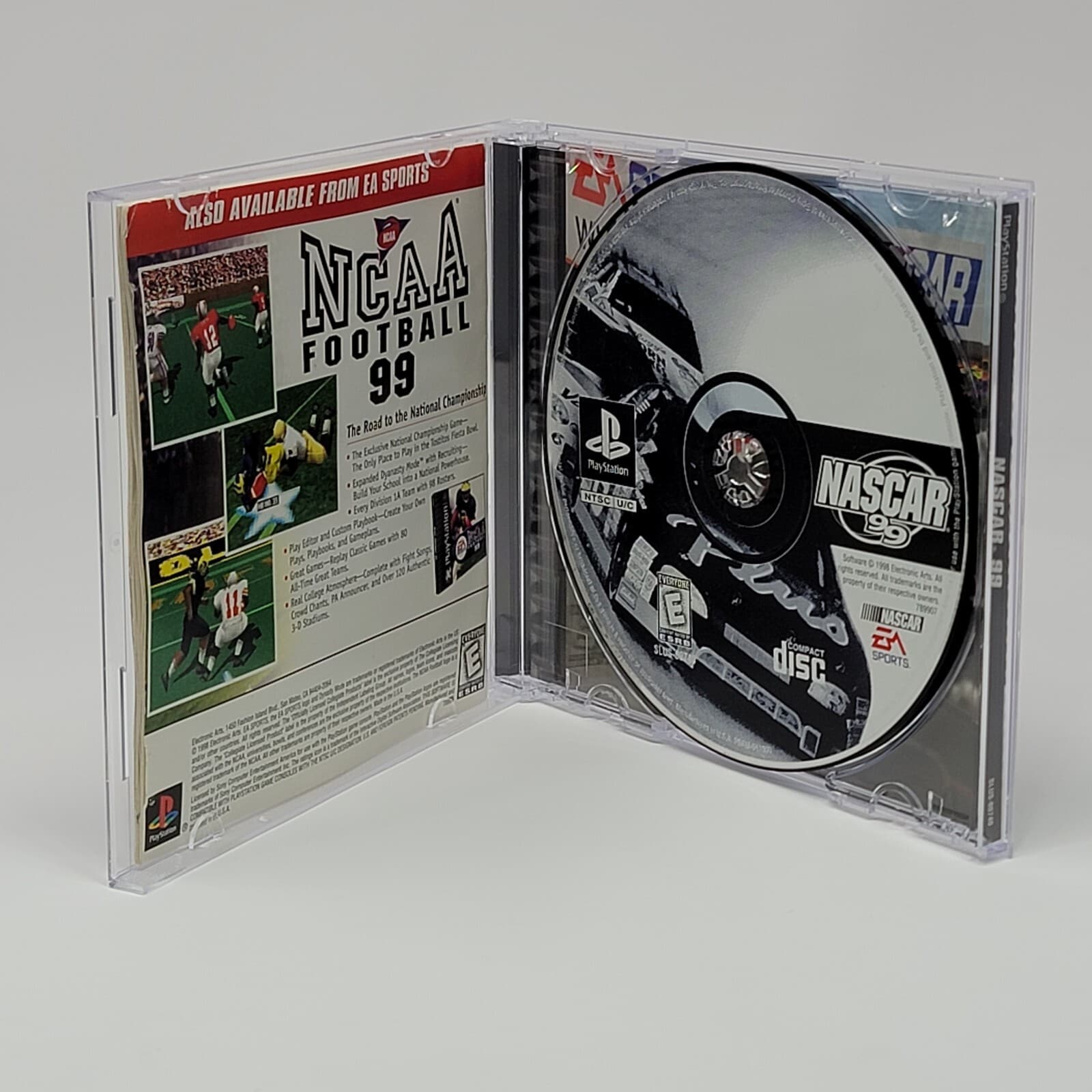 NASCAR 99 (PlayStation 1 PS1) Black Label CIB COMPLETE & TESTED - Thumbnail 2