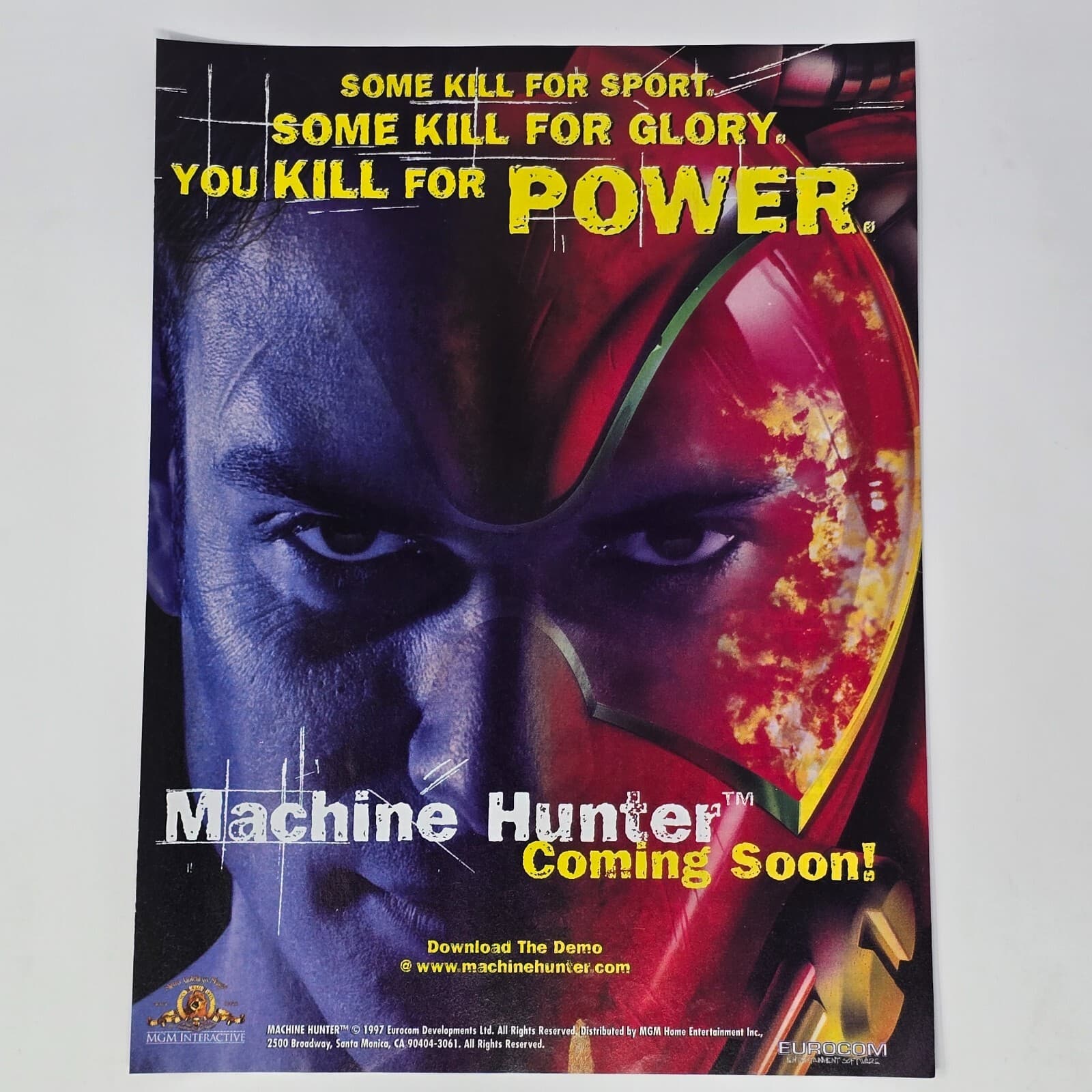 Machine Hunter PlayStation 1 PS1 PC Coming Soon Print Ad/Poster Promo Art
