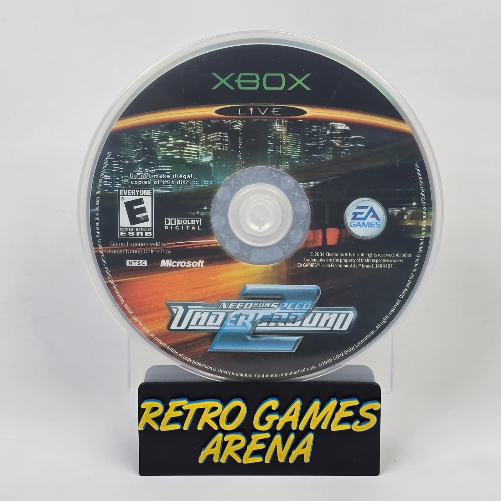 Need for Speed: Underground 2 (Original Xbox) Black Label Disc