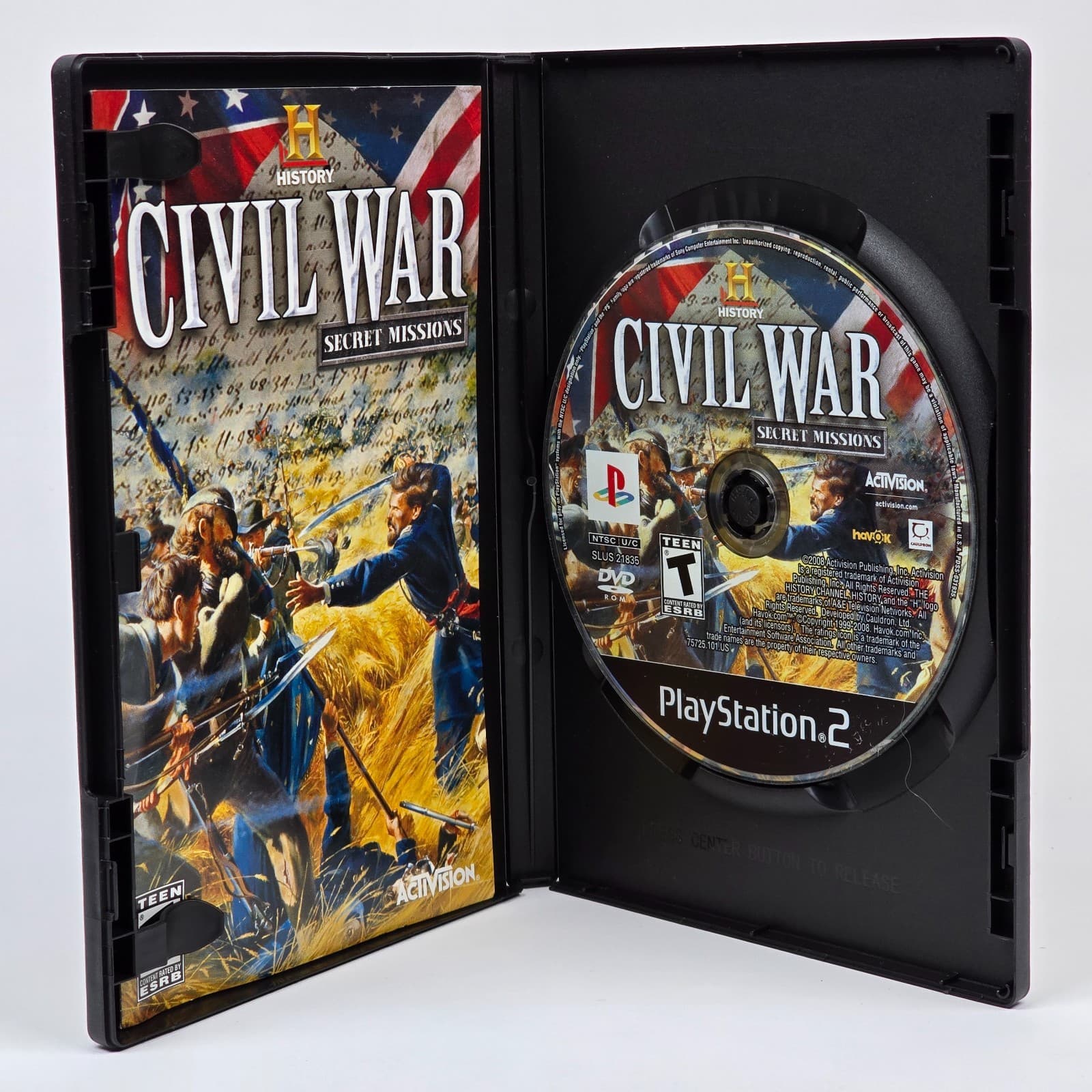 History Channel Civil War: Secret Missions (PlayStation 2 PS2) CIB COMPLETE - Thumbnail 2