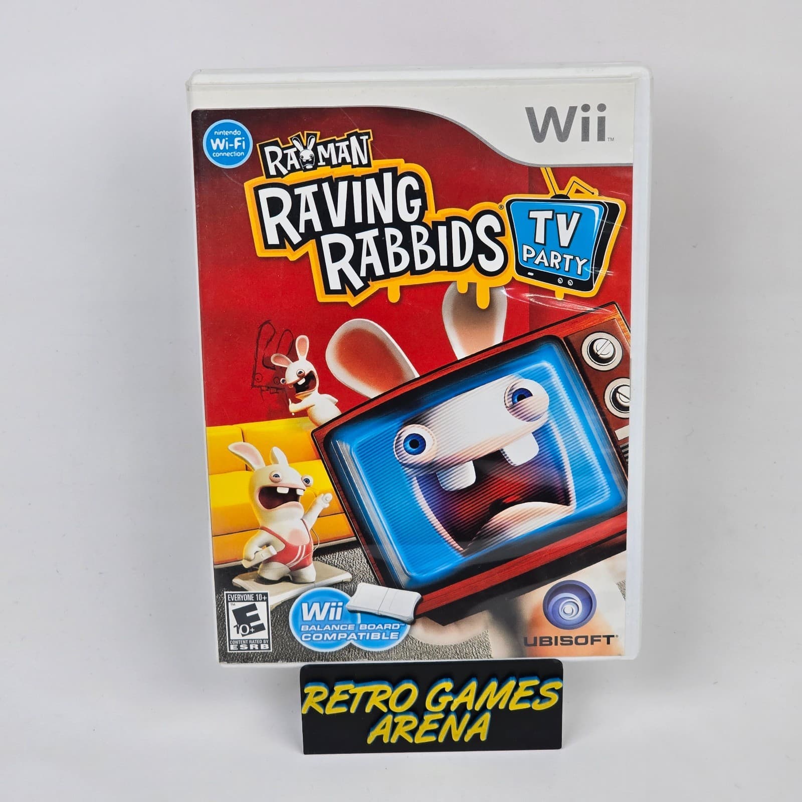 Rayman Raving Rabbids: TV Party (Nintendo Wii) Case & Disc TESTED