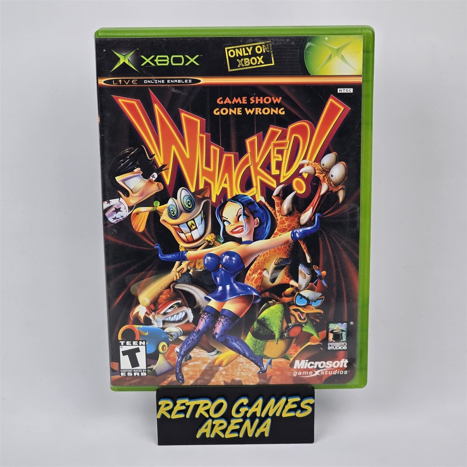 Whacked (Original Xbox) CIB COMPLETE (Manual Corner Crease)
