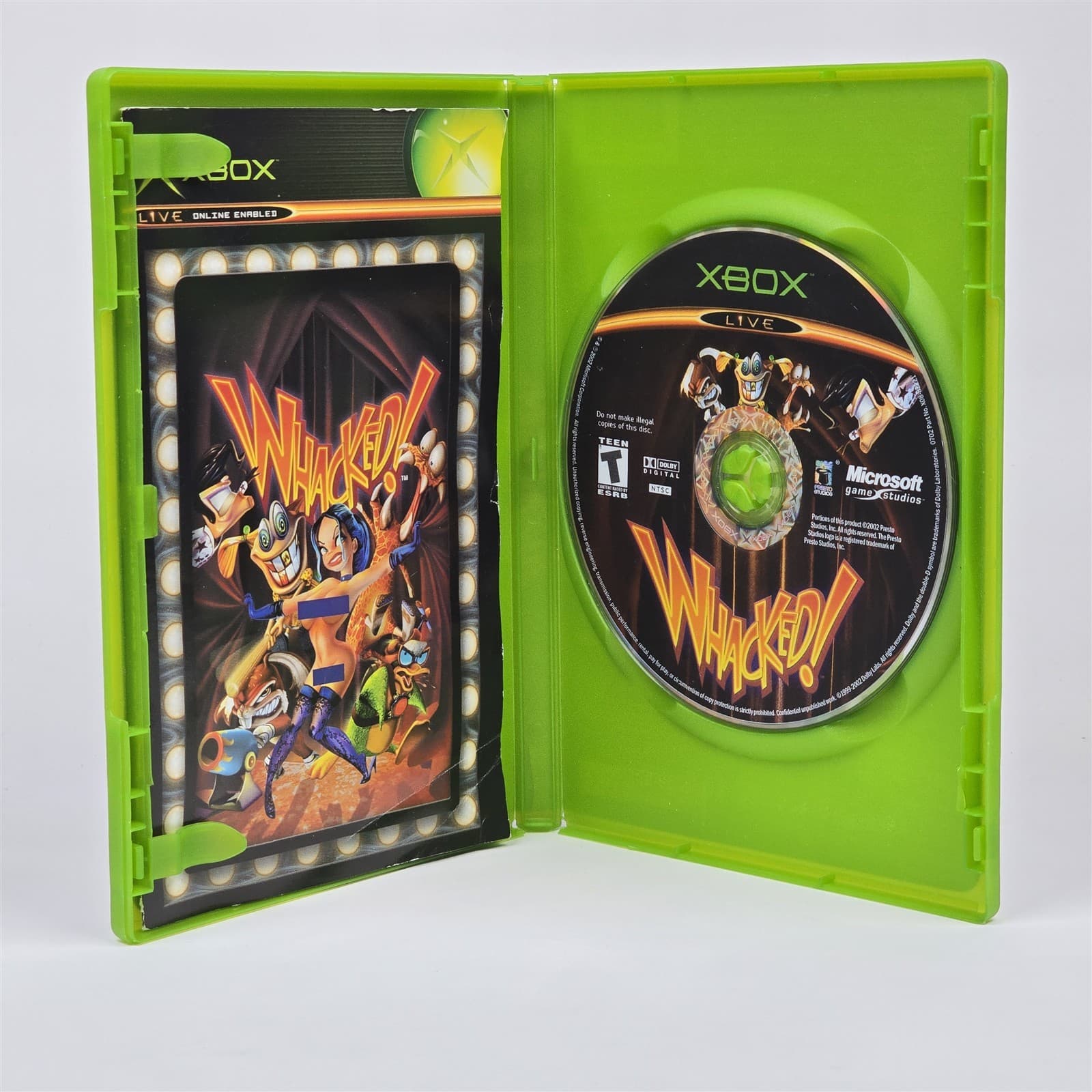 Whacked (Original Xbox) CIB COMPLETE (Manual Corner Crease) - Thumbnail 2
