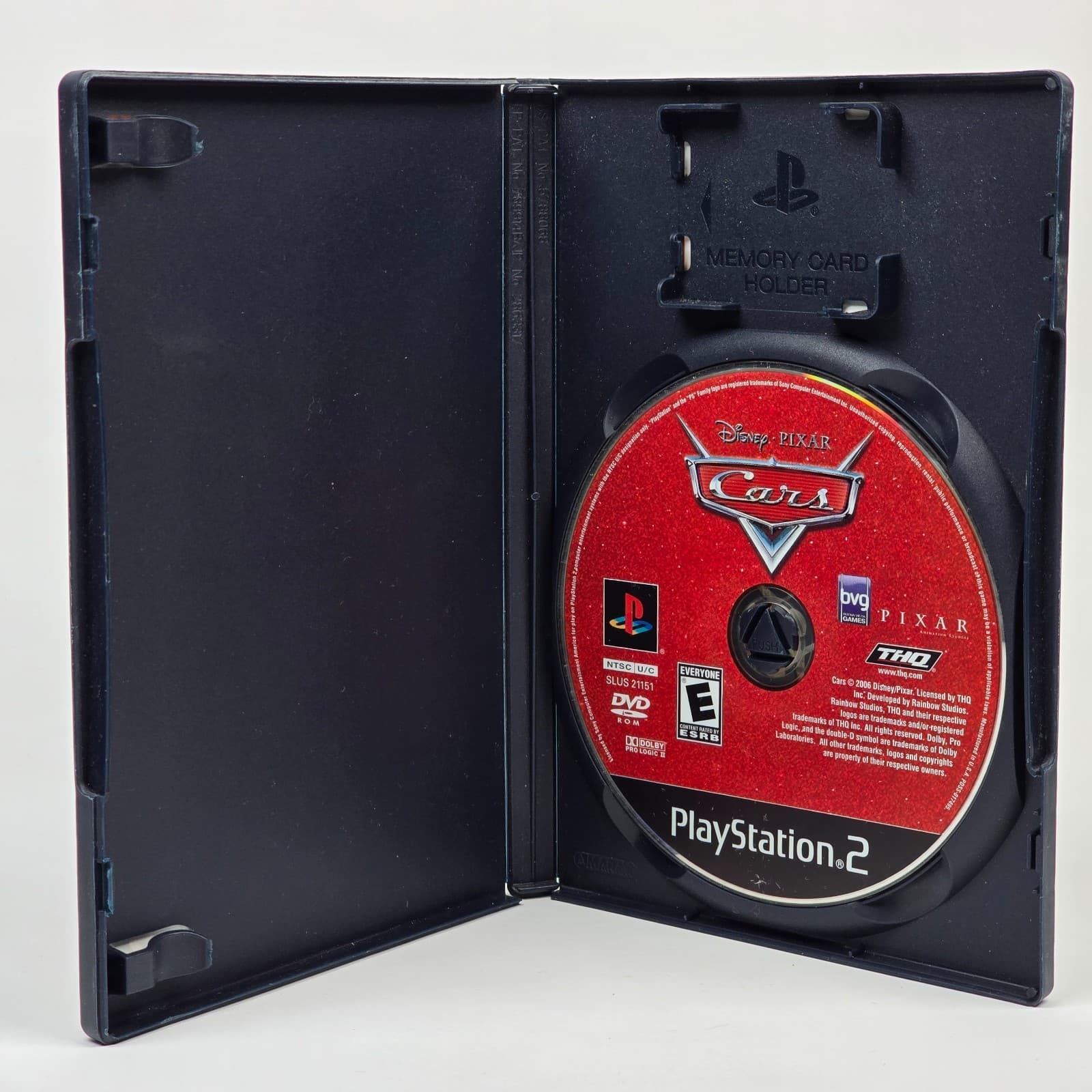 Disney Pixar Cars (PlayStation 2 PS2) Black Label Case & Disc - Thumbnail 2