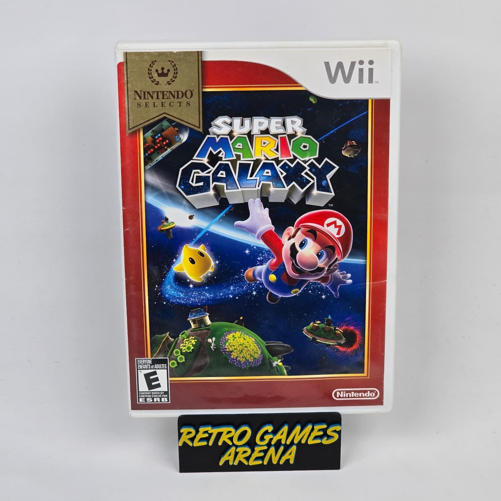 Super Mario Galaxy (Nintendo Wii) Selects Case & Disc TESTED