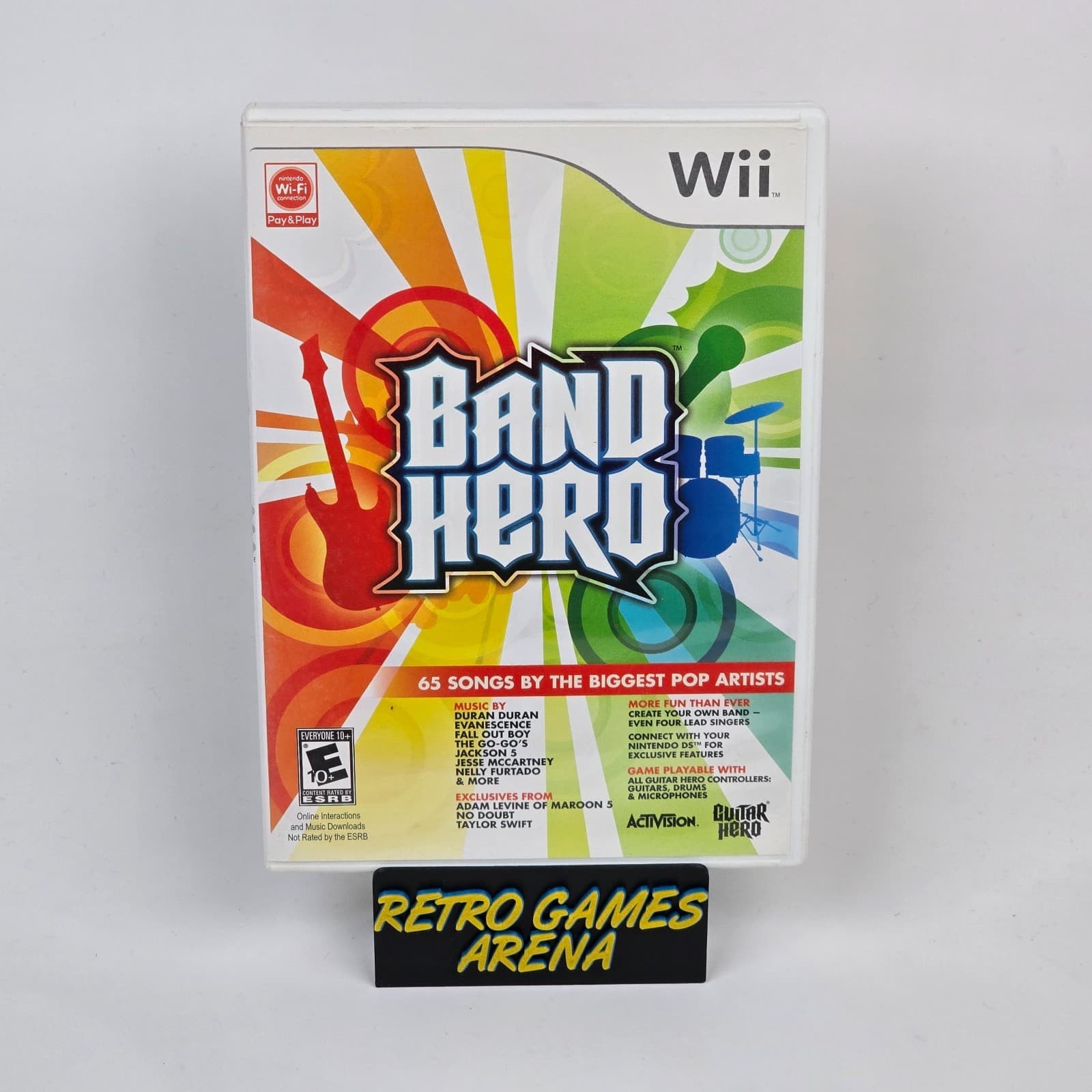 Band Hero (Nintendo Wii) Case & Disc TESTED