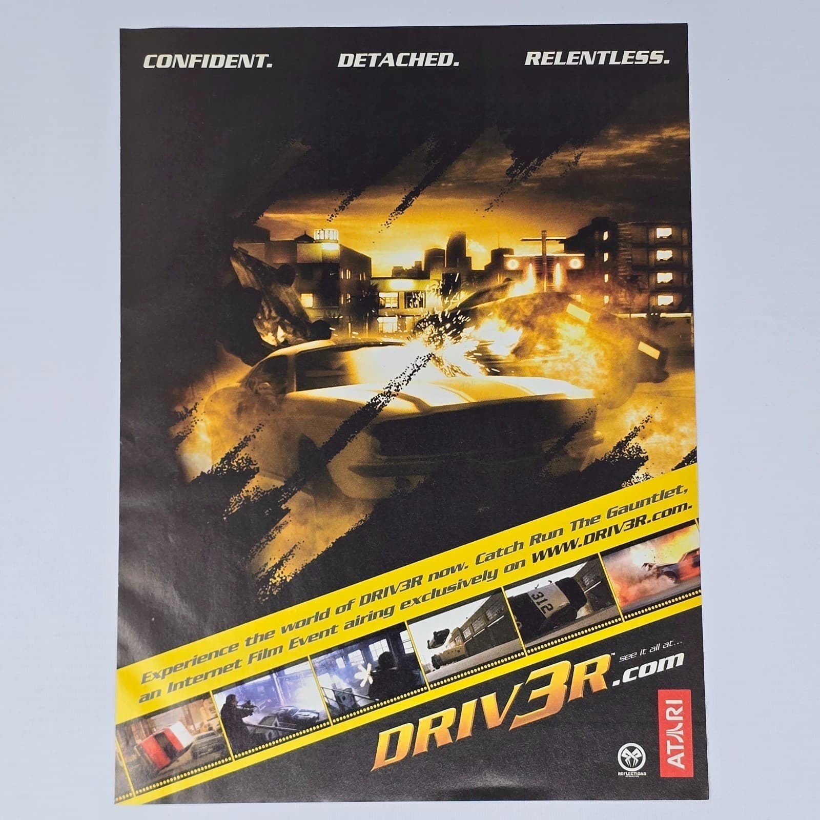 Driver 3 Xbox PS2 PC Authentic Magazine Ad