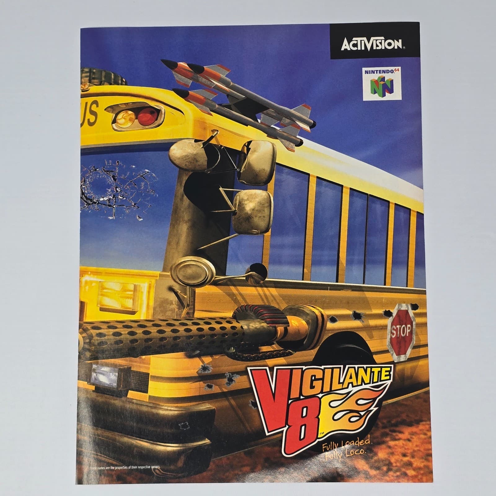 Vigilante 8 Nintendo 64 N64 Loaded Print Ad/Poster
