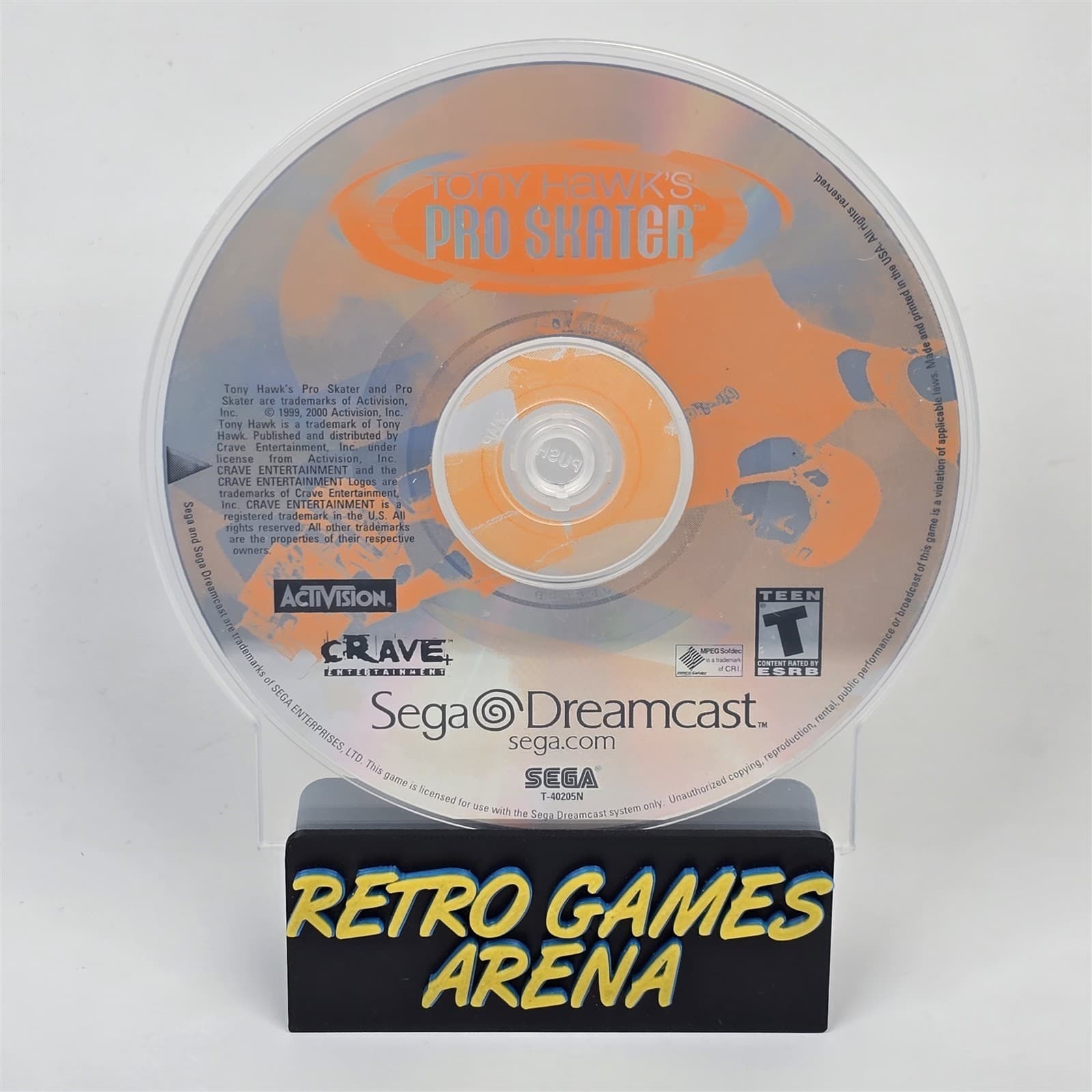 Tony Hawk's Pro Skater (Sega Dreamcast) Disc