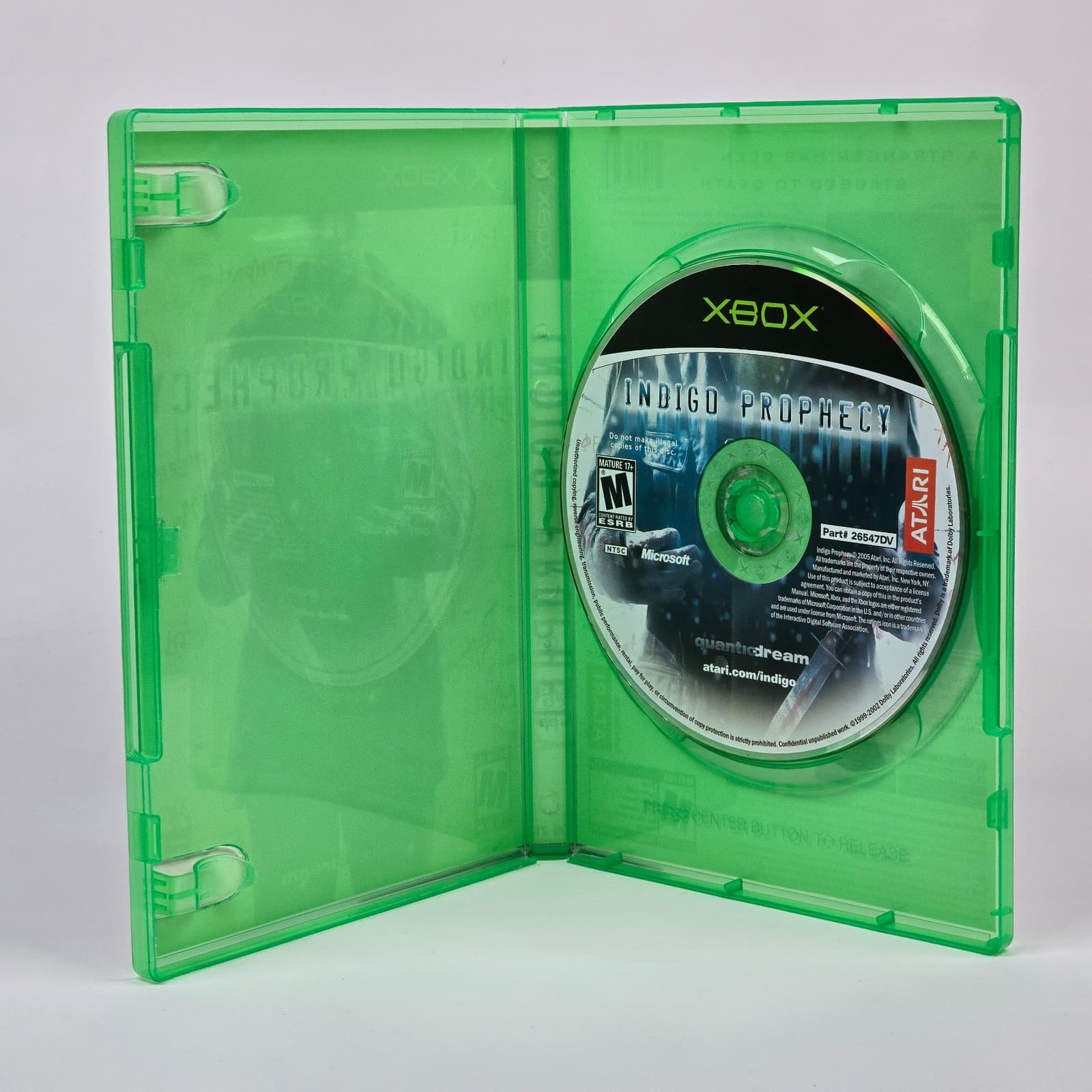 Indigo Prophecy (Original Xbox) Case & Disc - Thumbnail 2