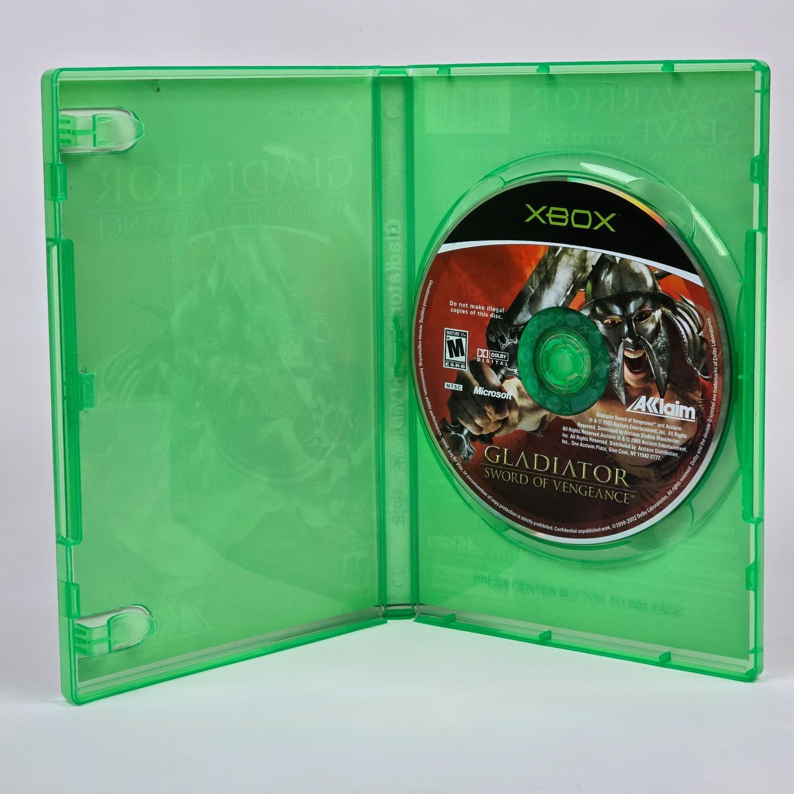 Gladiator: Sword of Vengeance (Original Xbox) Case & Disc - Thumbnail 2