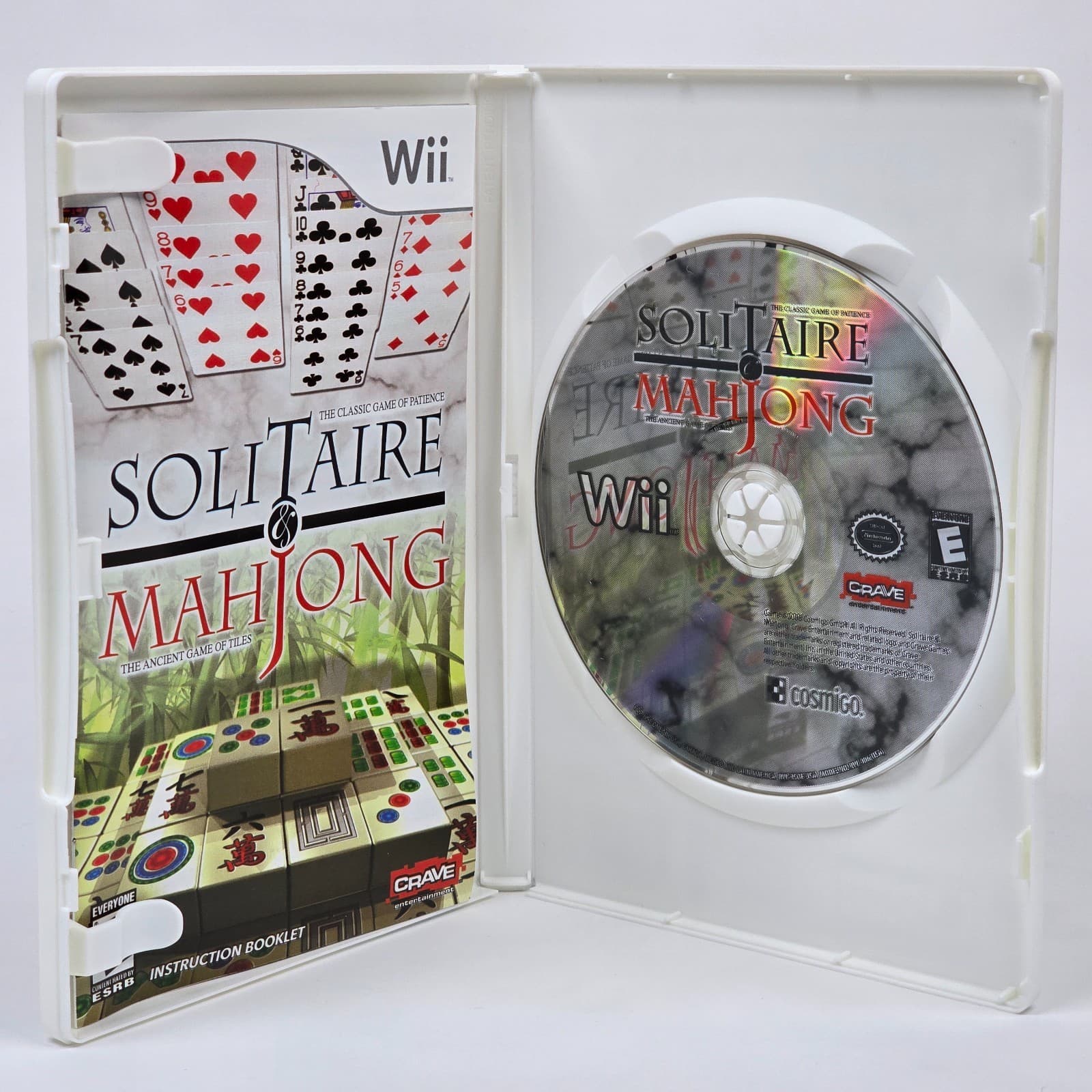Solitaire & Mahjong (Nintendo Wii) CIB COMPLETE - Thumbnail 2