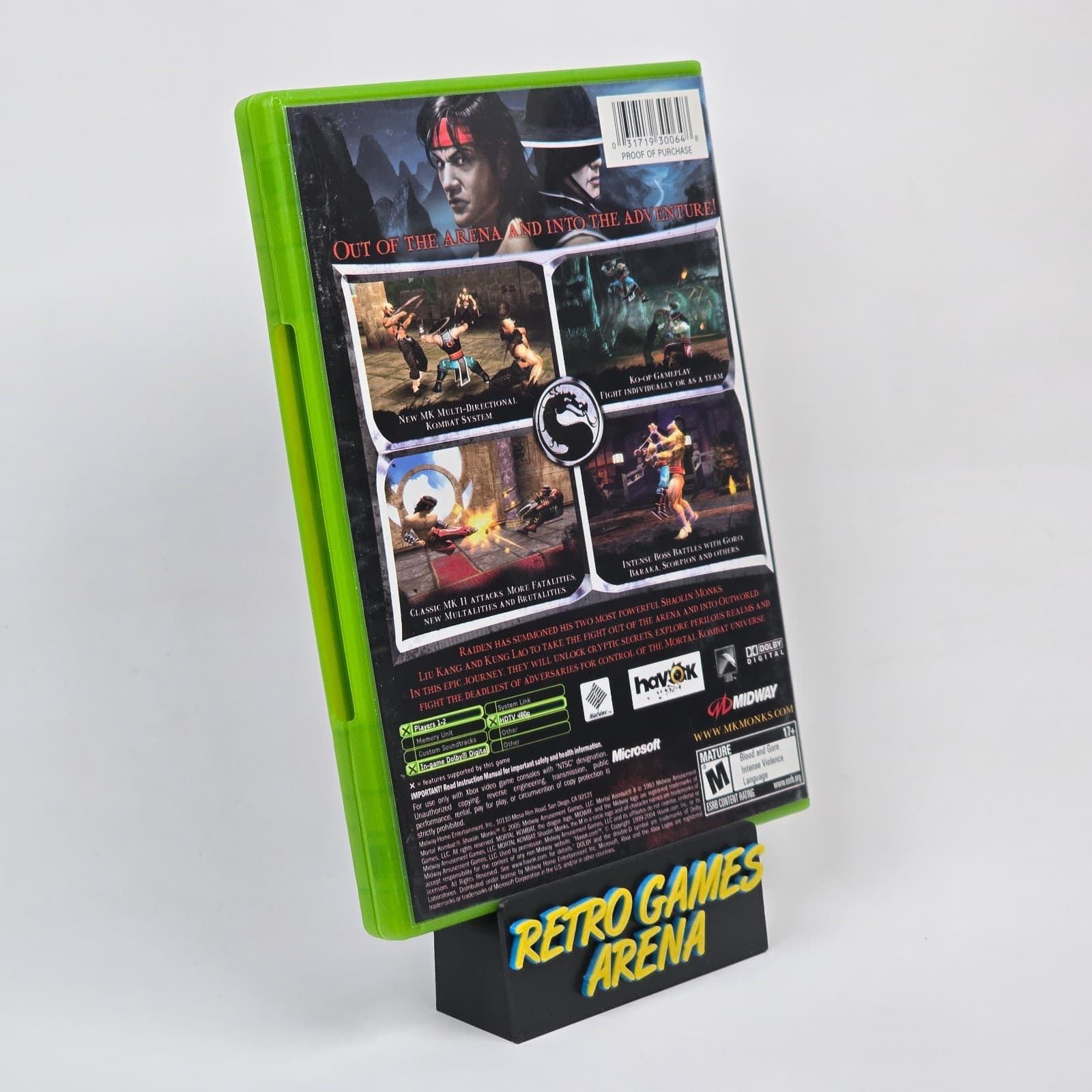 💿REFURBISHED Mortal Kombat: Shaolin Monks (Original Xbox) CIB COMPLETE💿 - Thumbnail 4