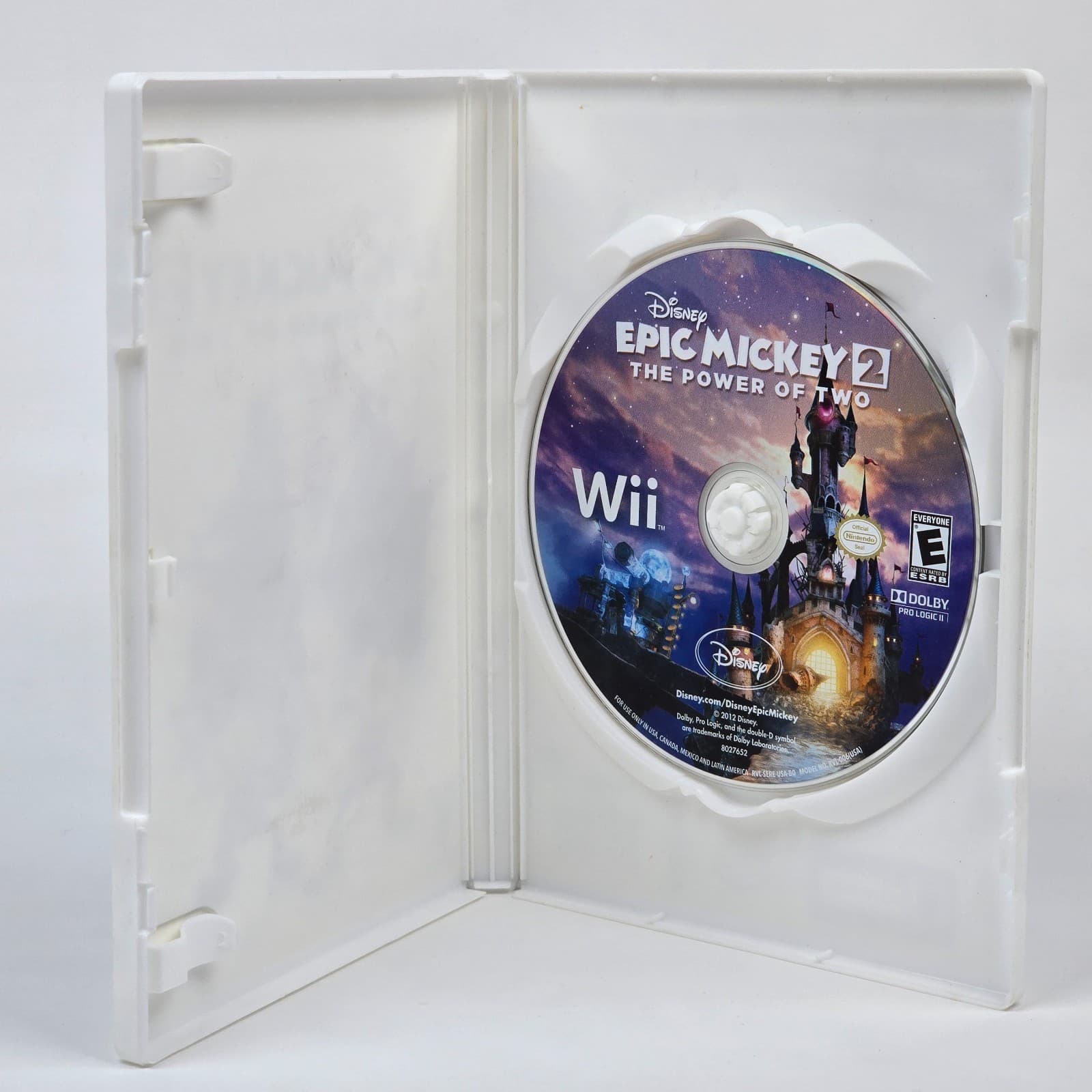 Epic Mickey 2: The Power of Two (Nintendo Wii) Case & Disc - Thumbnail 2