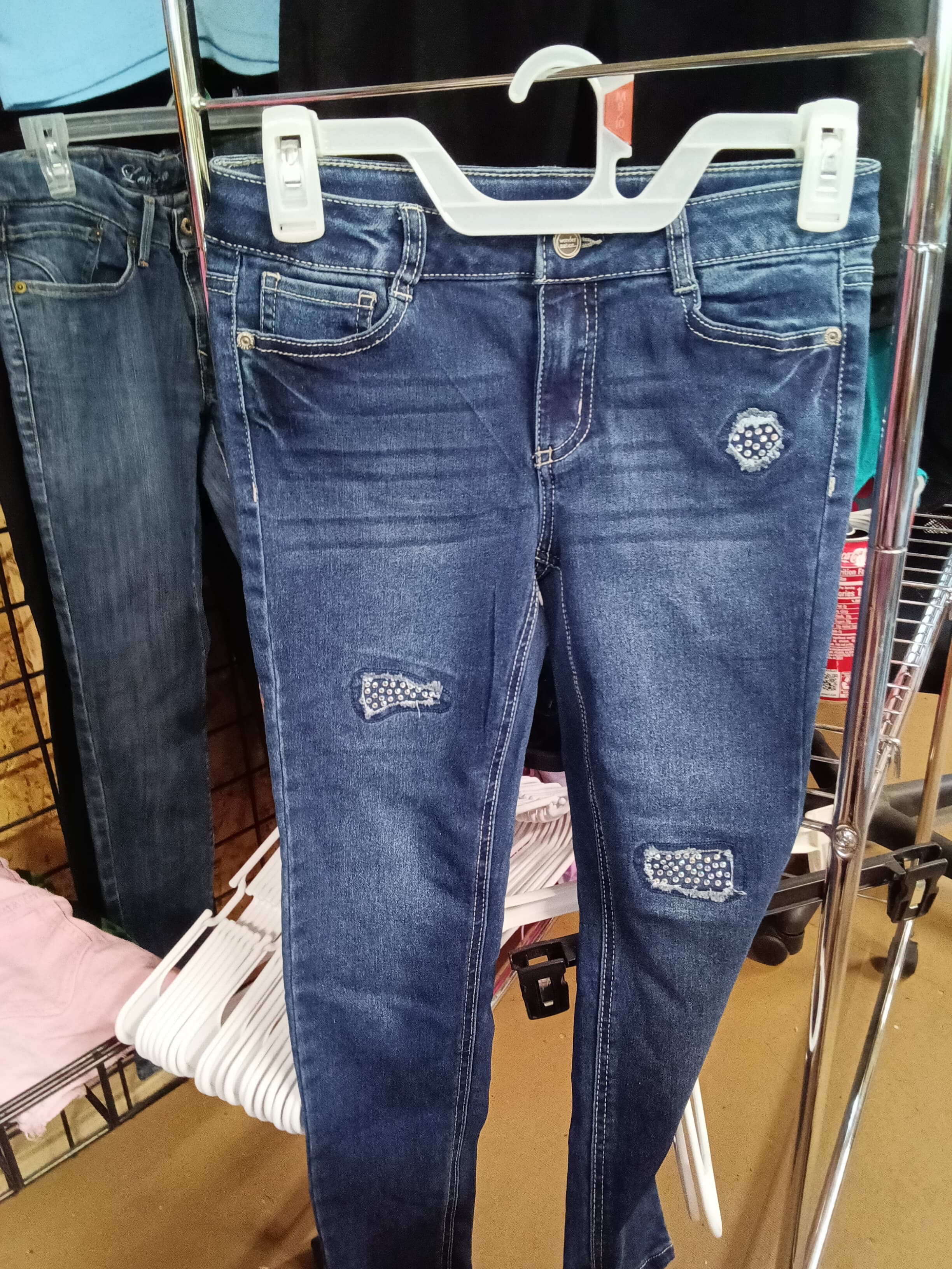 Wonder Nation Girls' Distressed Jeans Size 10