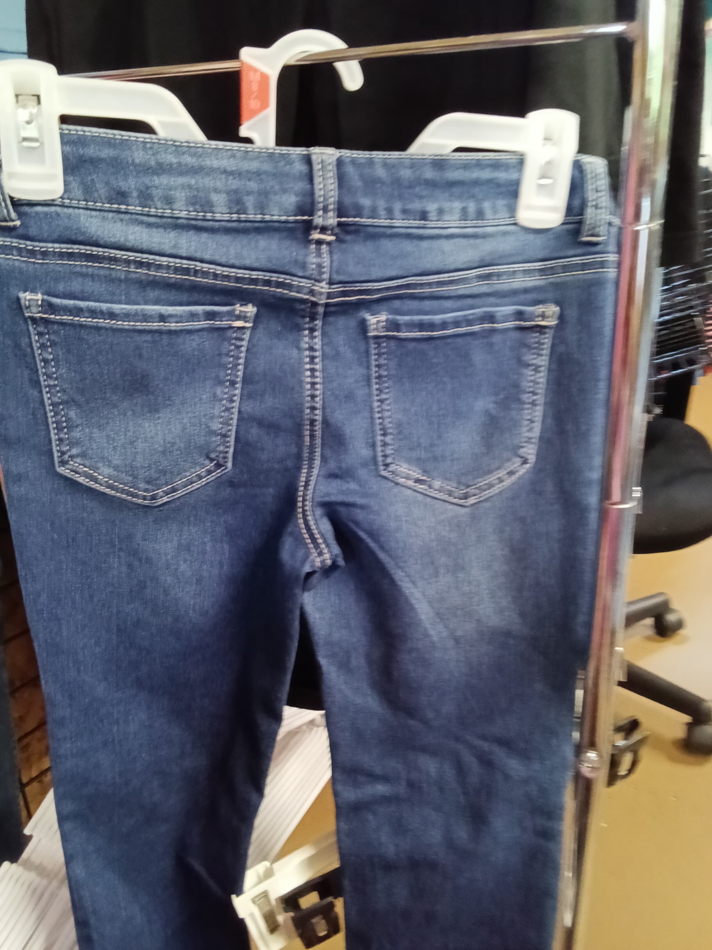 Wonder Nation Girls' Distressed Jeans Size 10 - Thumbnail 2