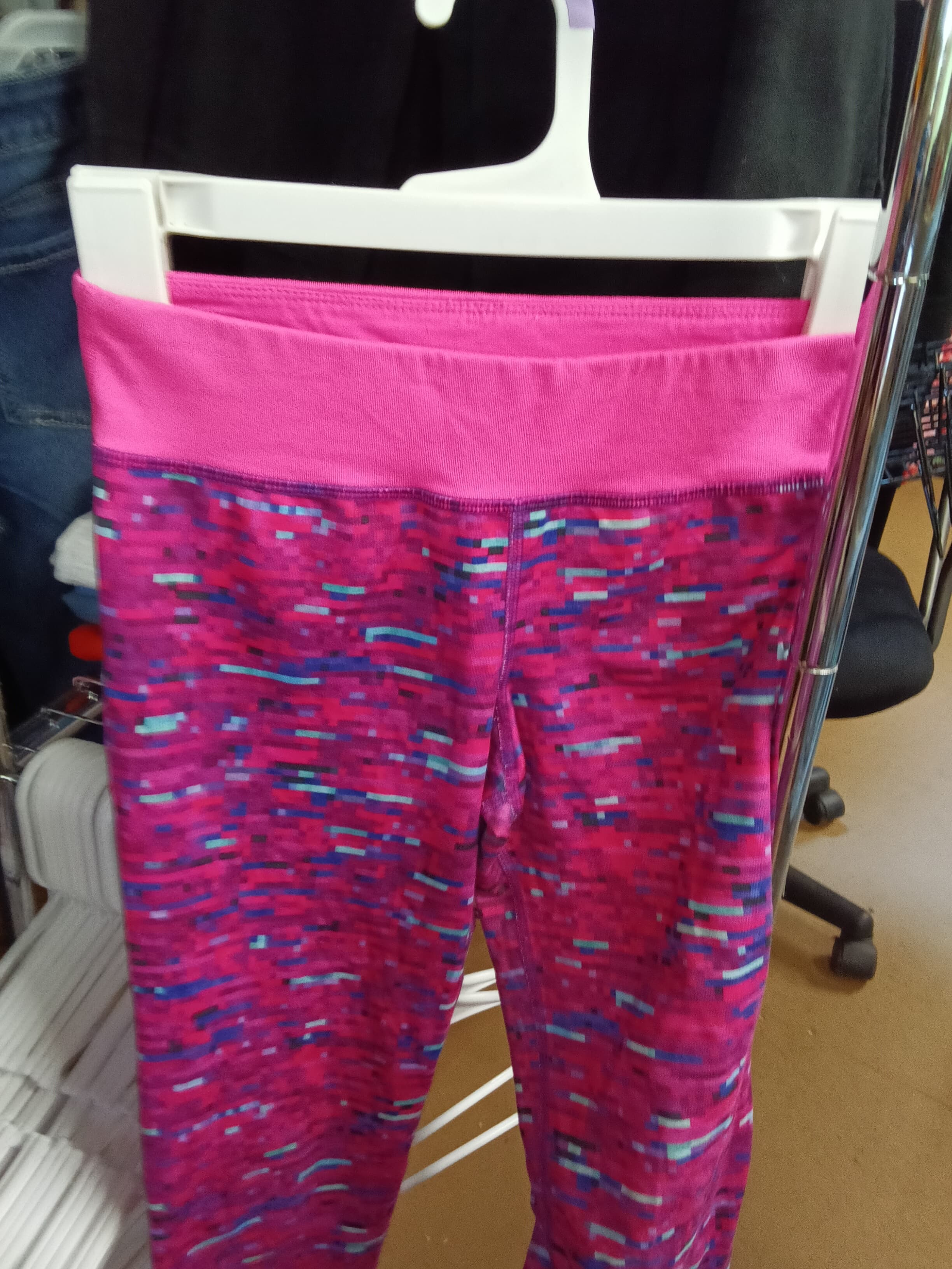 Champion DuoDry Leggings L Pink Multicolor - Thumbnail 2