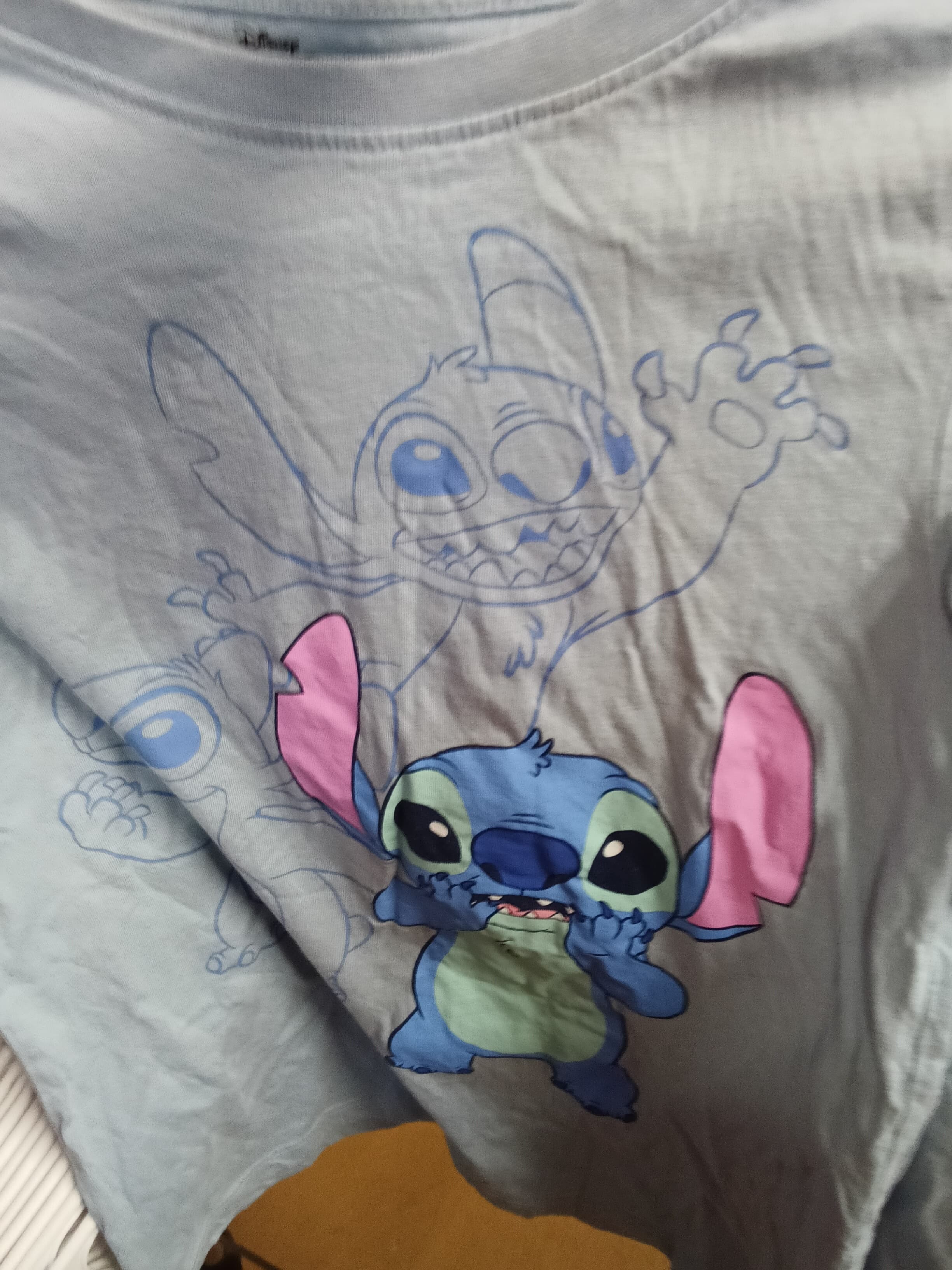 Disney Stitch Long Sleeve T-Shirt Size 10/12 (M)