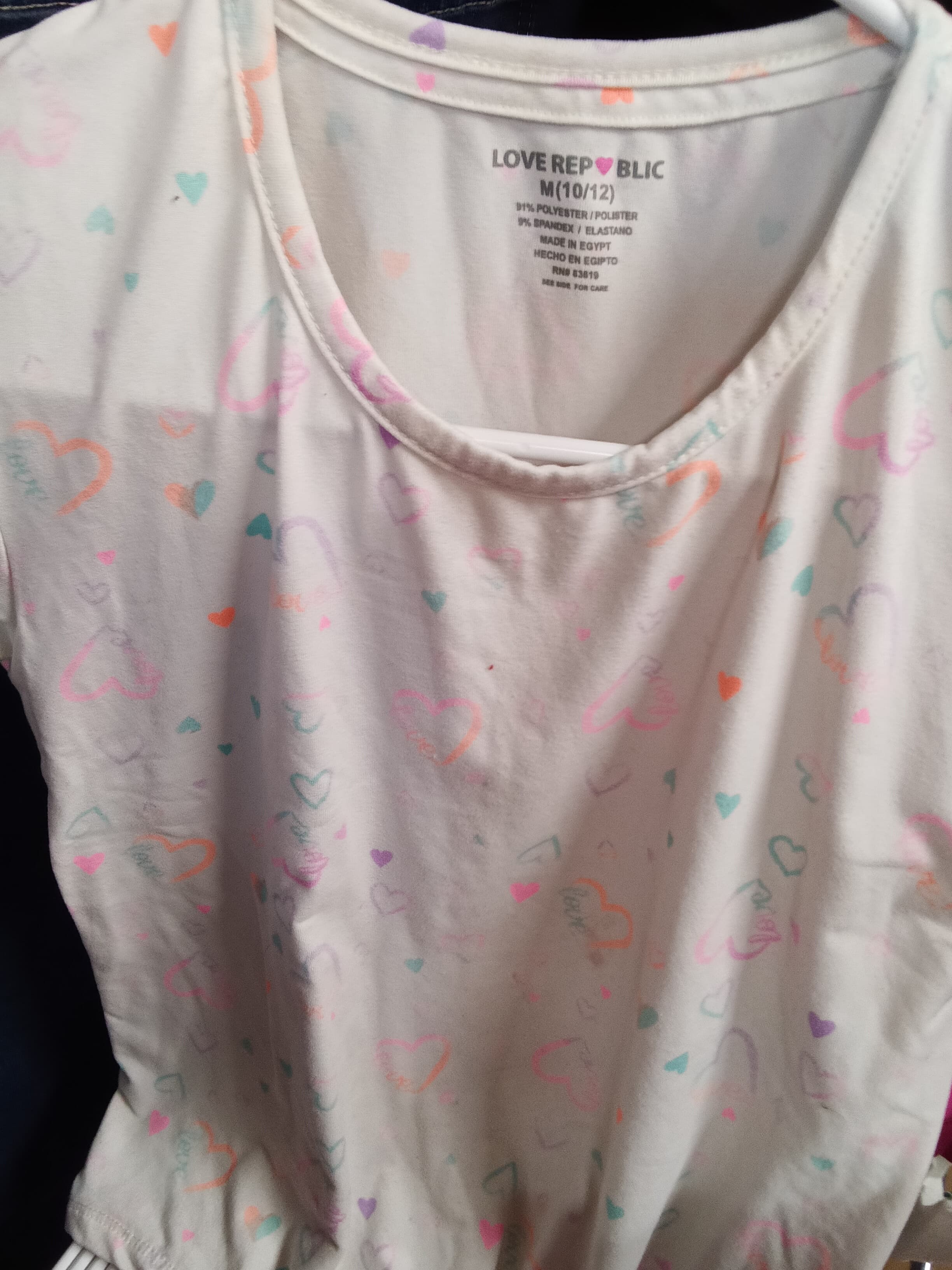 Love Republic Girls' Heart Print Top & Shorts Set M(10/12) - Thumbnail 4