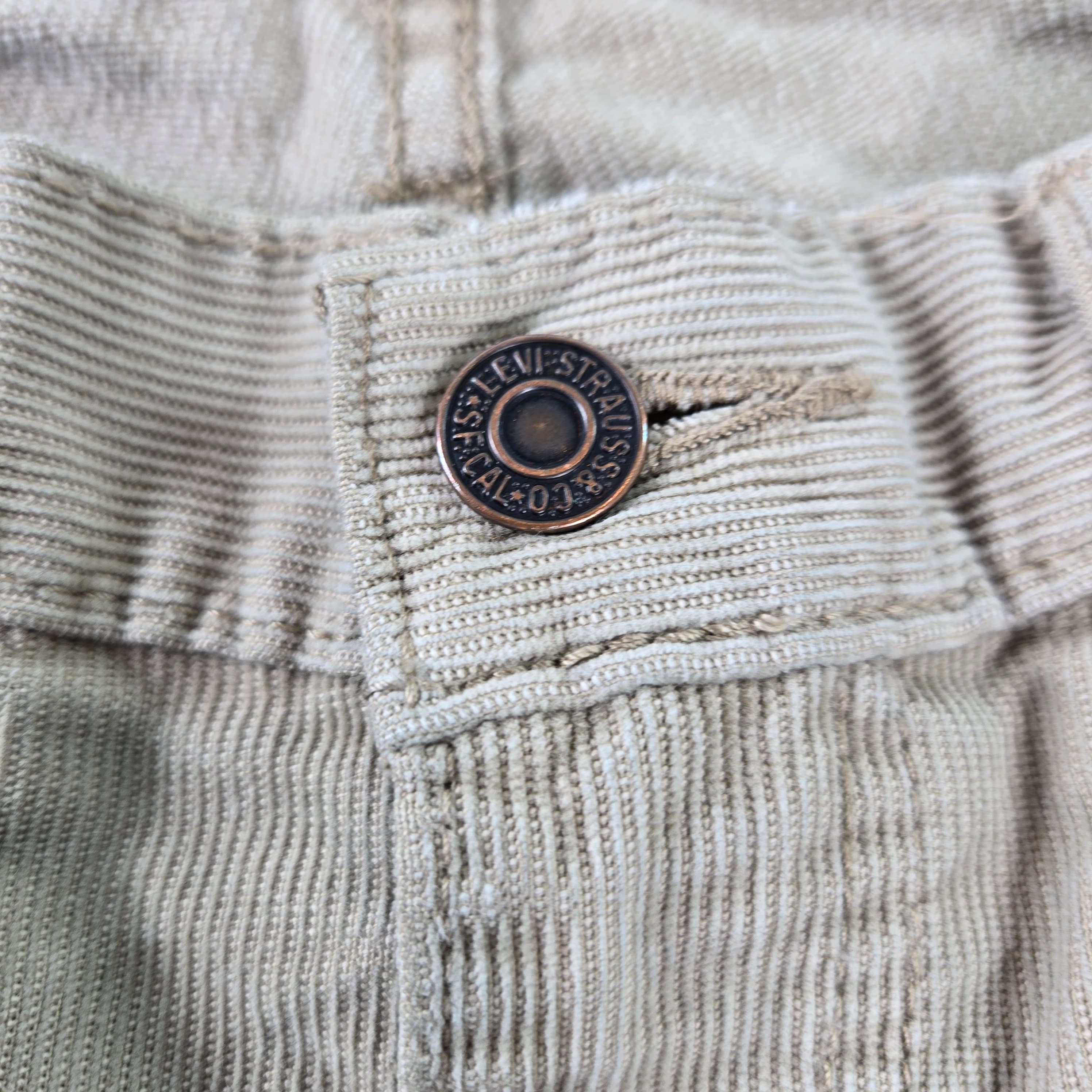 Levi's 514 Slim Straight Jeans Beige W32 L32 - Thumbnail 2