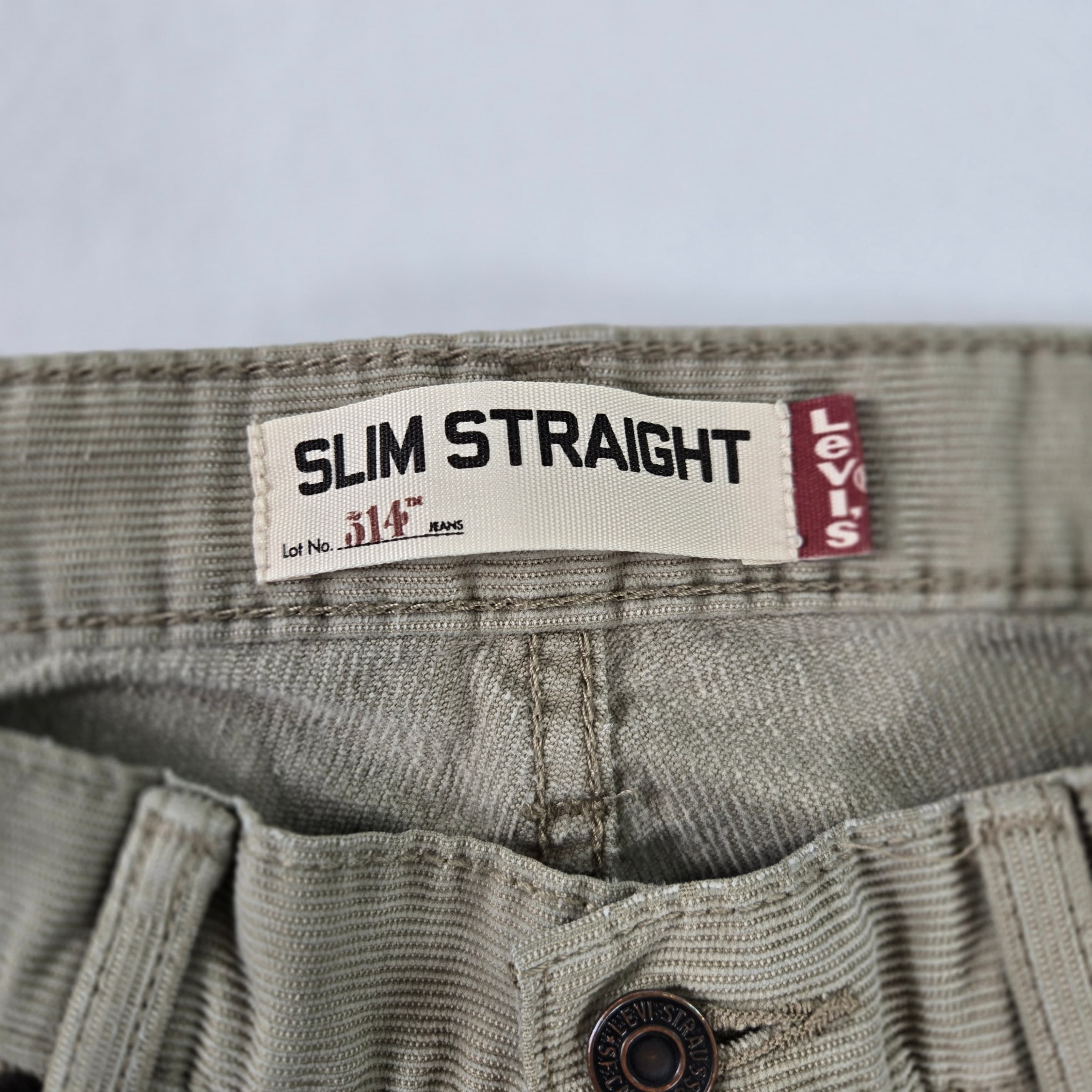 Levi's 514 Slim Straight Jeans Beige W32 L32 - Thumbnail 3