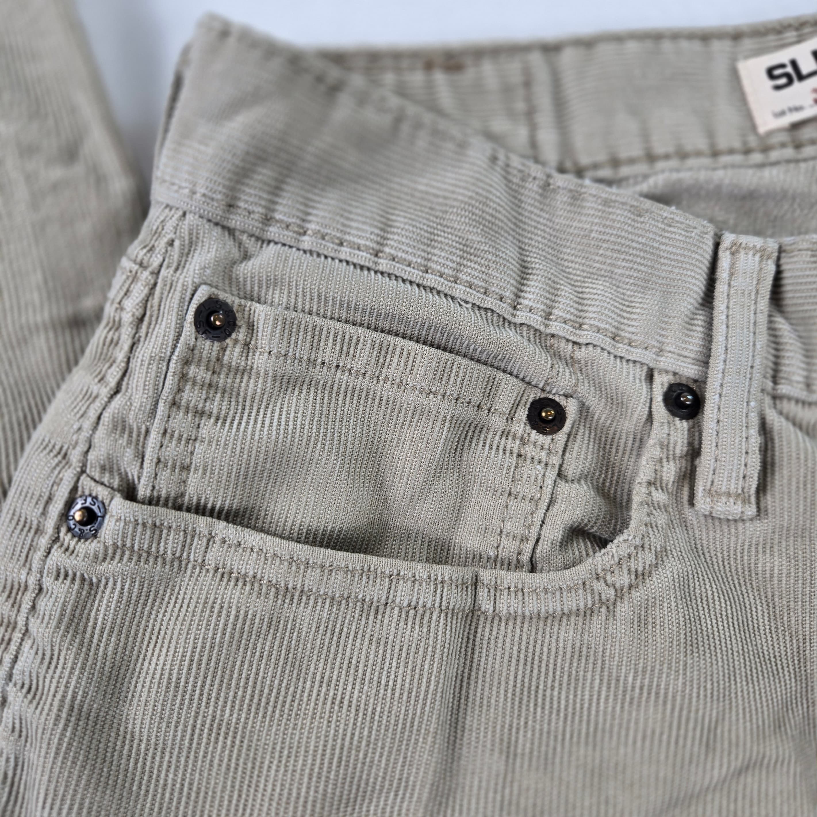 Levi's 514 Slim Straight Jeans Beige W32 L32 - Thumbnail 8
