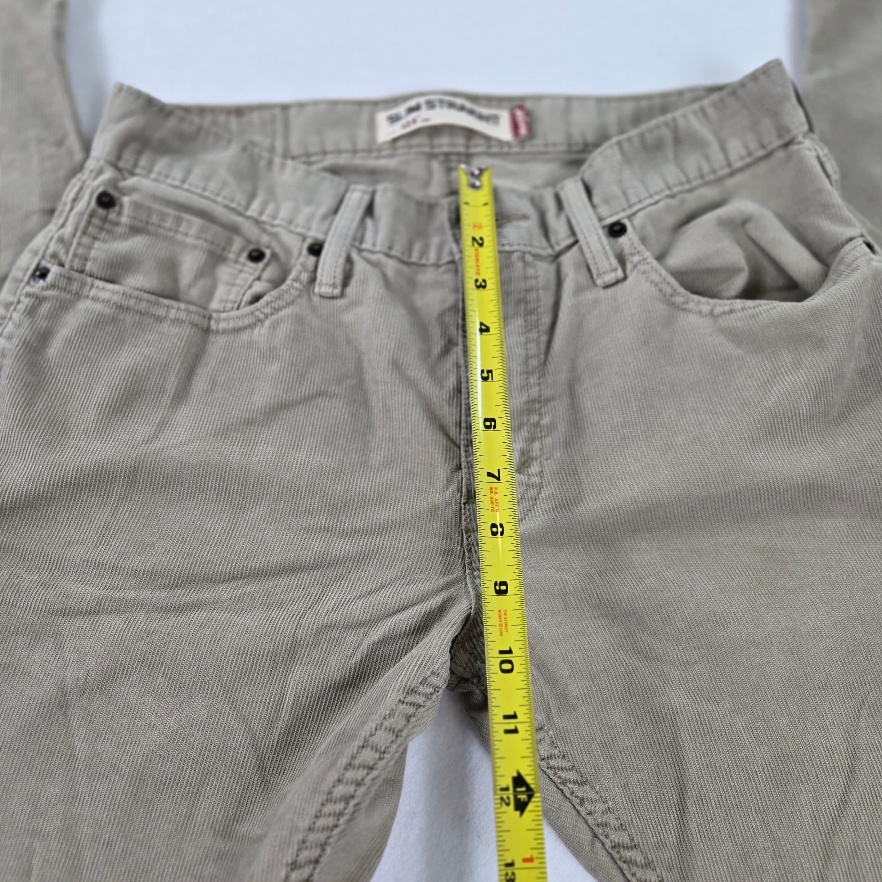 Levi's 514 Slim Straight Jeans Beige W32 L32 - Thumbnail 9