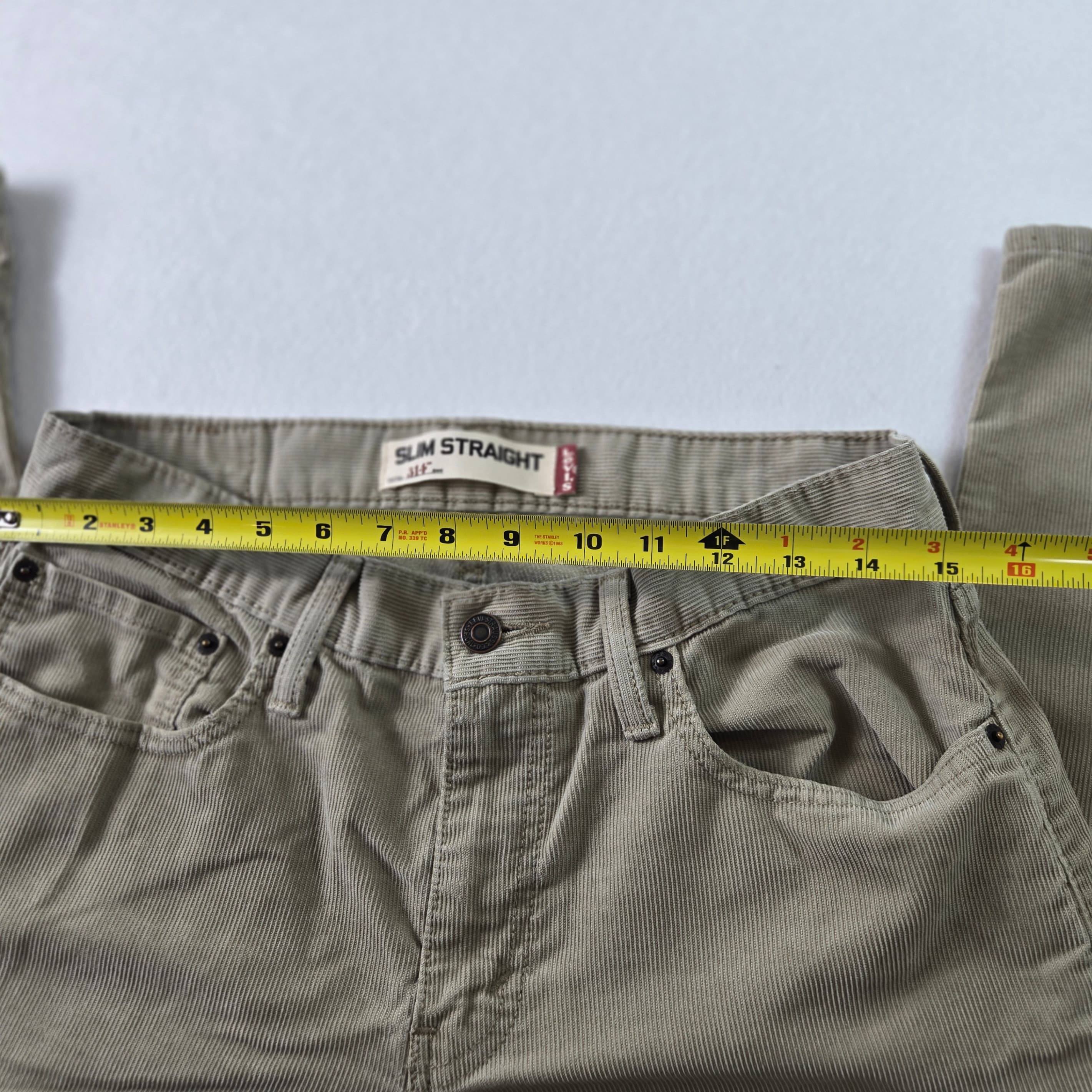 Levi's 514 Slim Straight Jeans Beige W32 L32 - Thumbnail 10