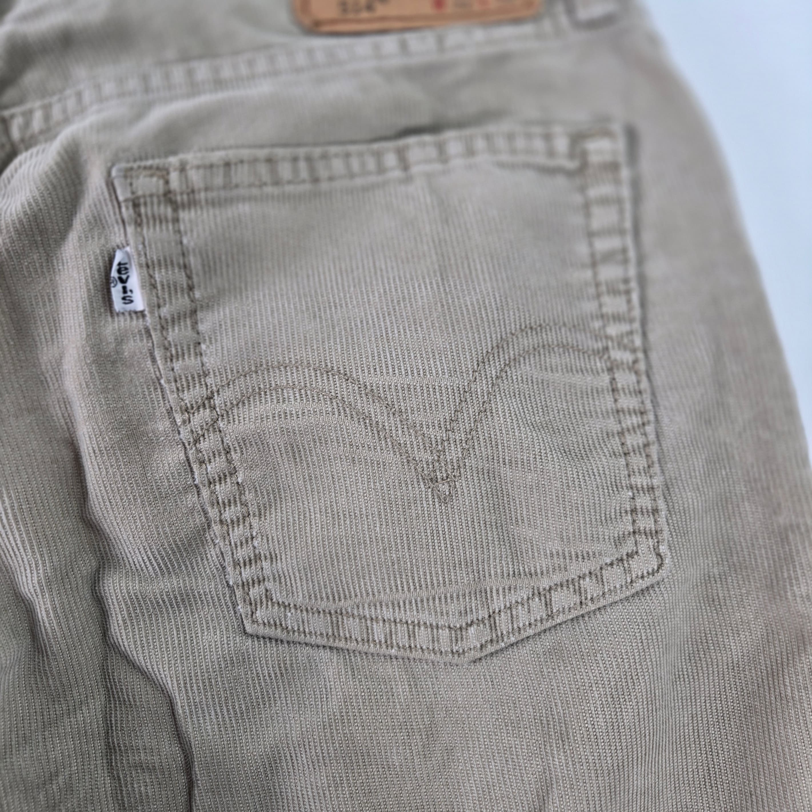 Levi's 514 Slim Straight Jeans Beige W32 L32 - Thumbnail 11