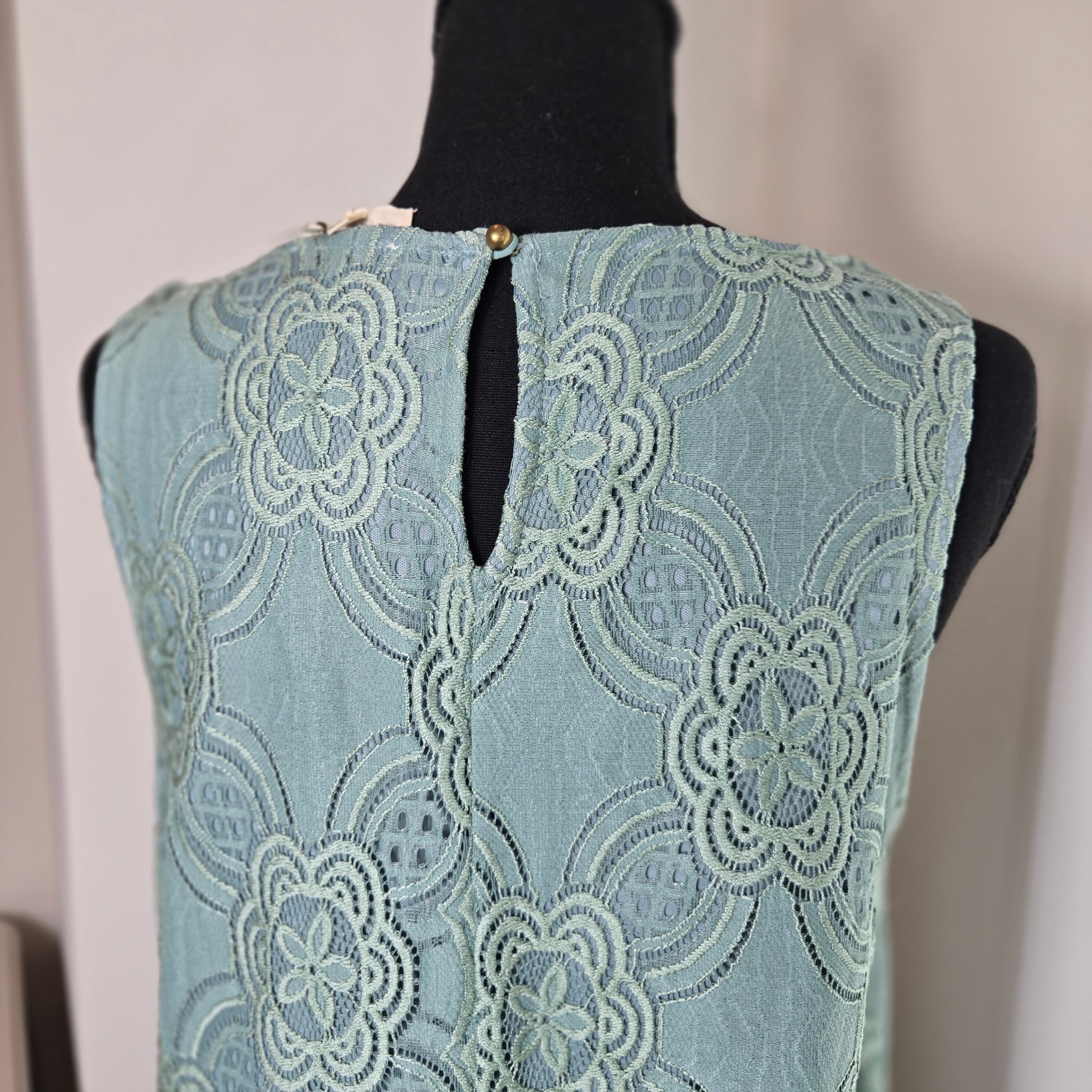 Entro Lace Overlay Dress Small NWT - Thumbnail 15