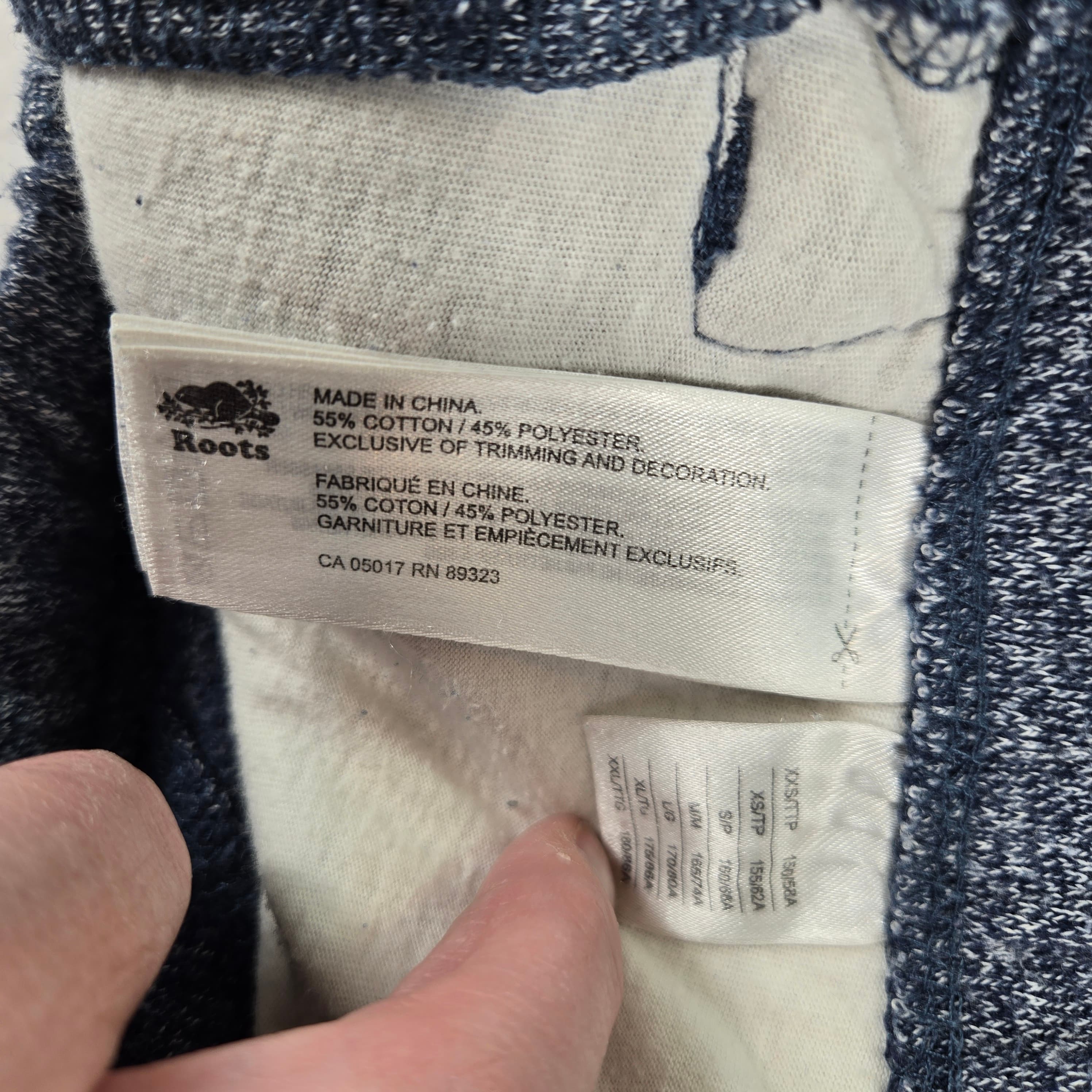 Roots Men's Sweatpants Blue Heather Size XS - Thumbnail 4