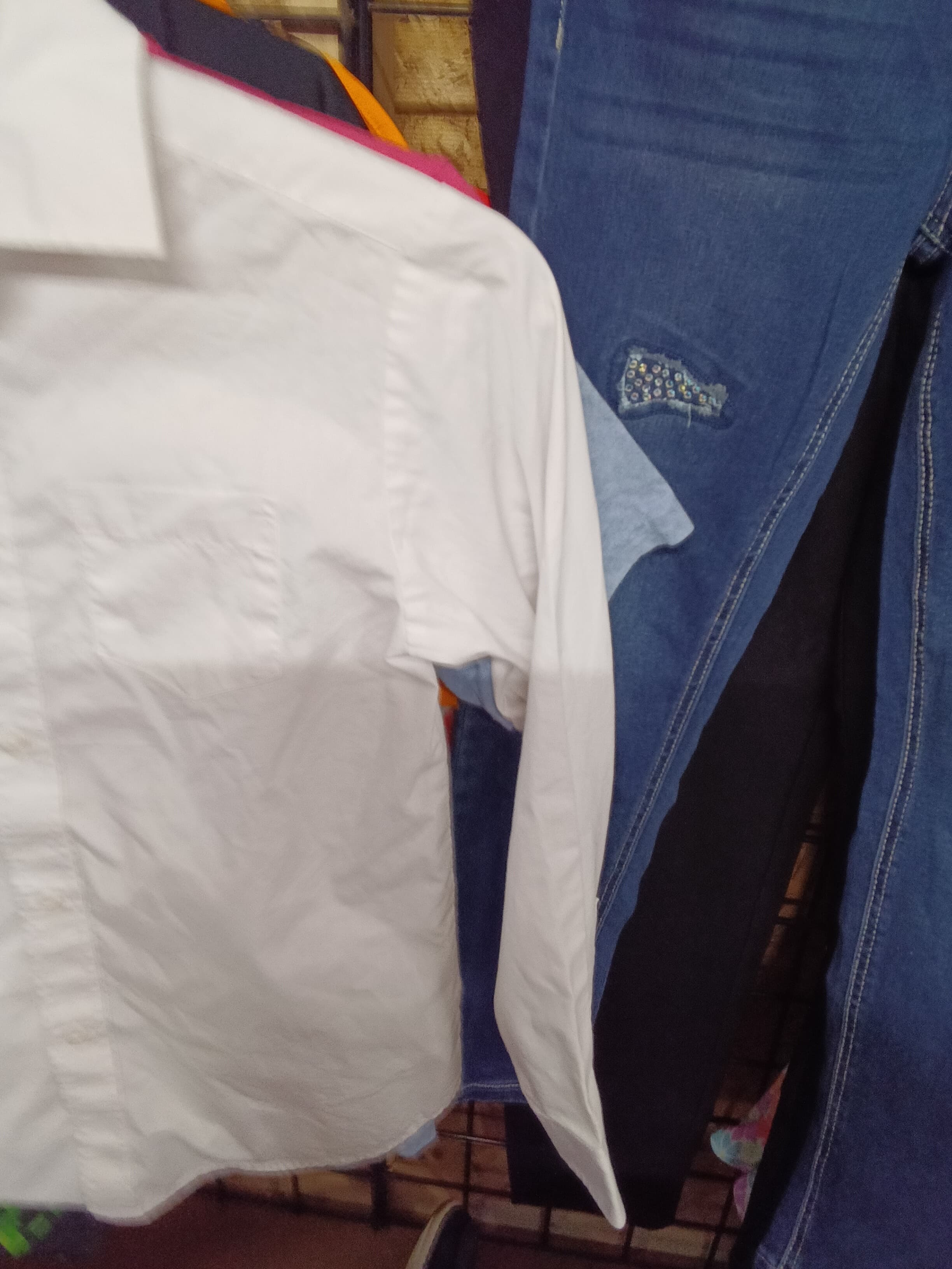 Izod Men's Stretch White Dress Shirt Size 12 - Thumbnail 4