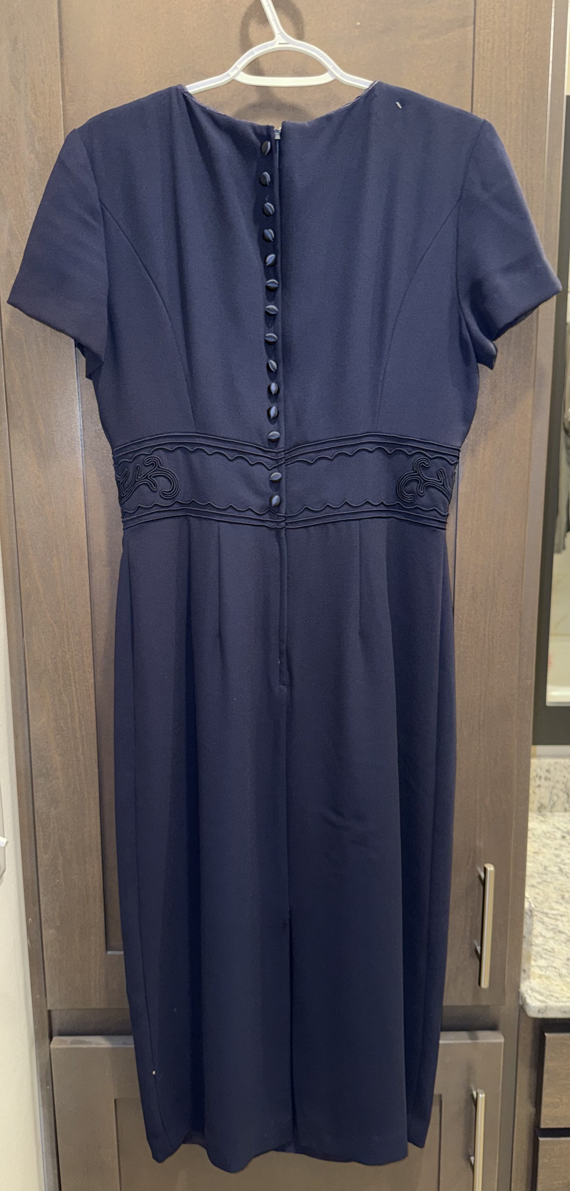 Donna Morgan Navy Blue Dress - Thumbnail 2