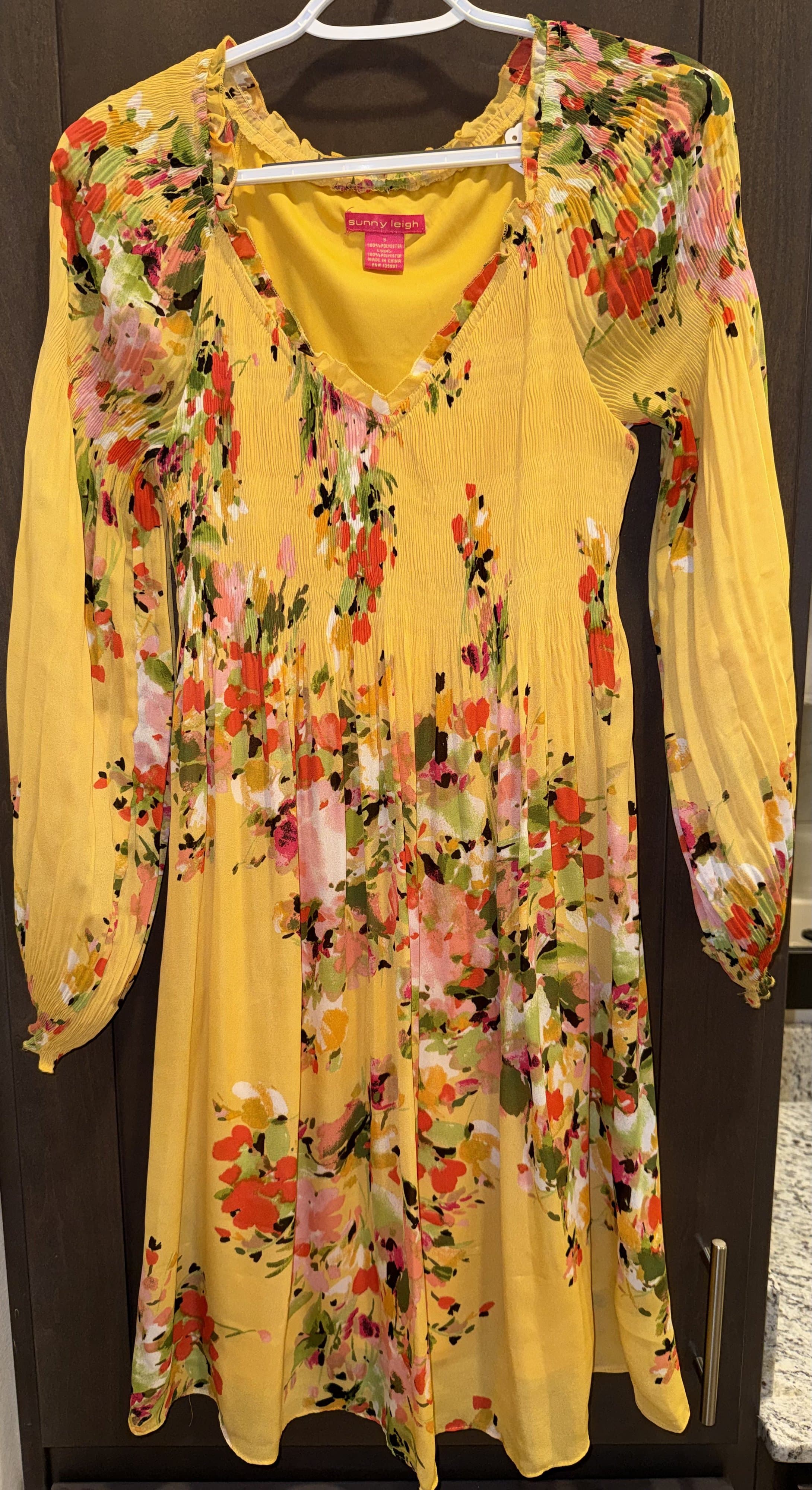 Sunny Leigh Floral Yellow Dress