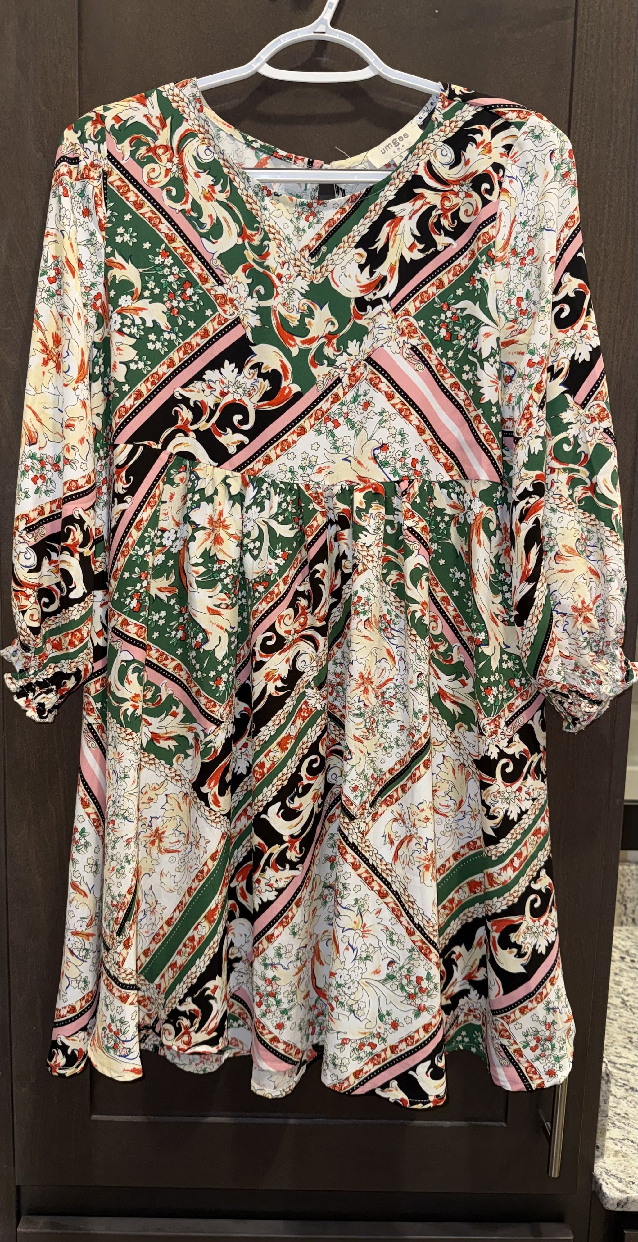 Umgee USA Floral Boho Dress - Thumbnail 2
