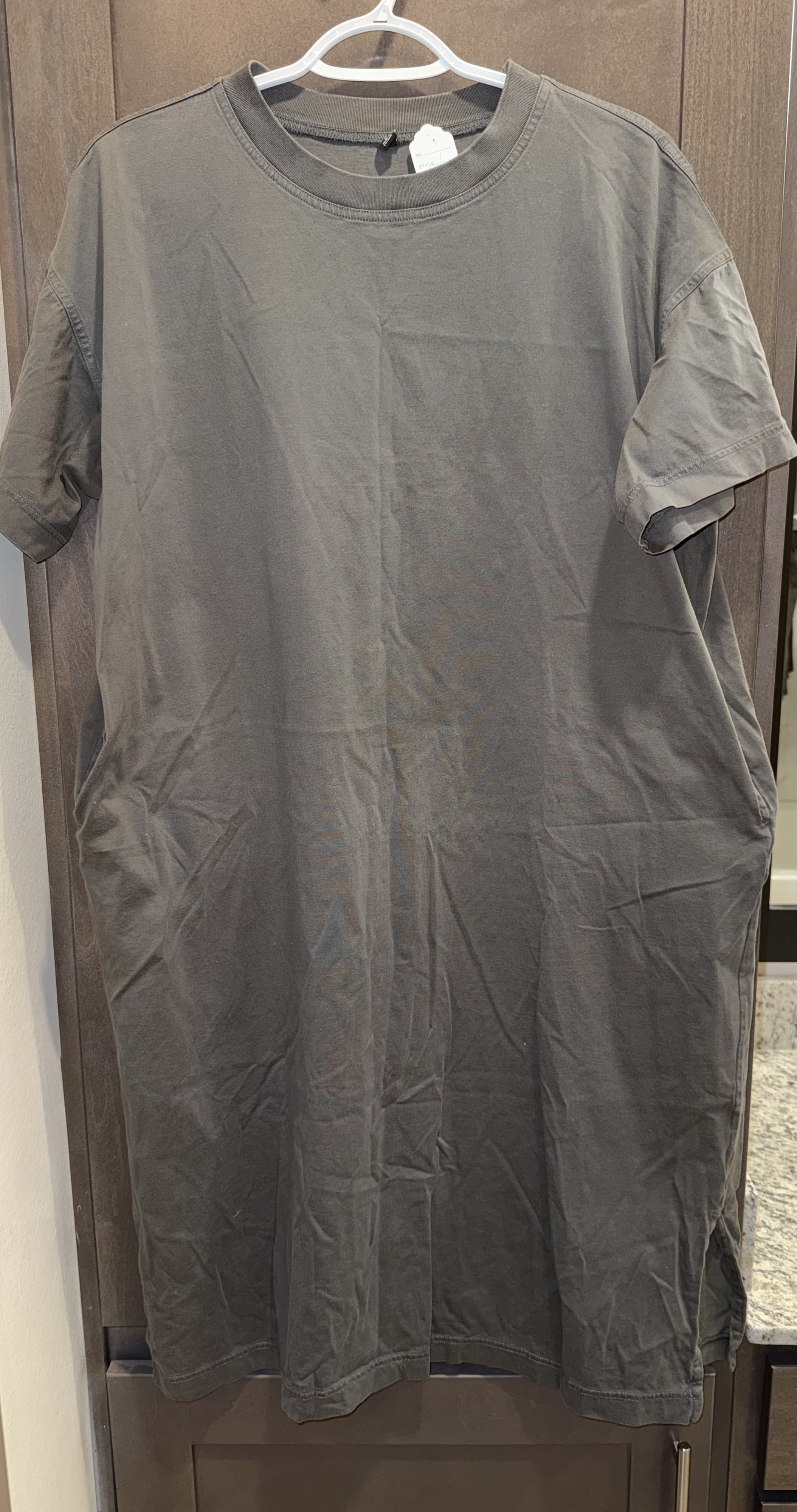 UNIQLO Grey T-Shirt Dress - Thumbnail 2