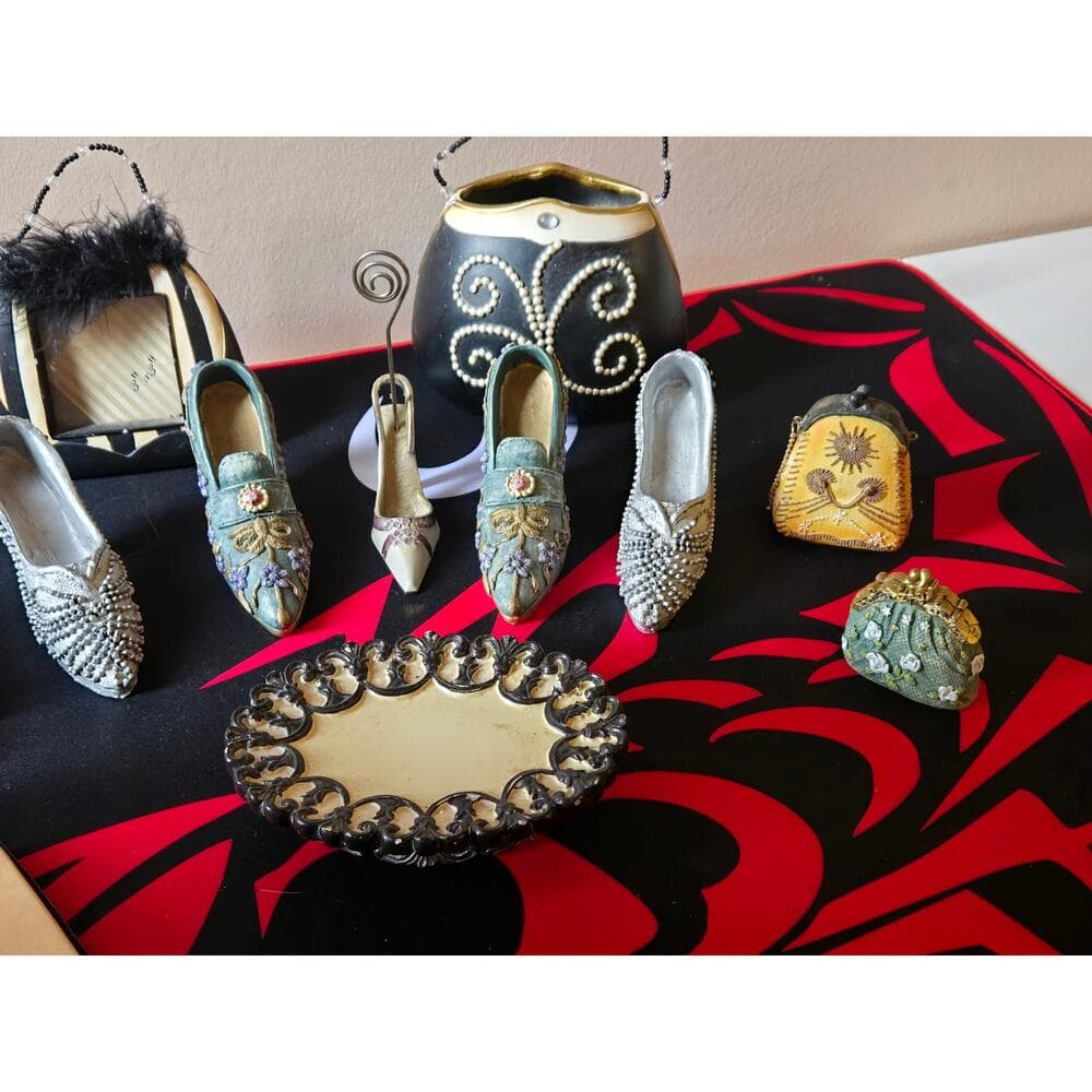 Vintage Chic Miniature Shoe & Handbag Décor LOT👠👜✨ - Thumbnail 3