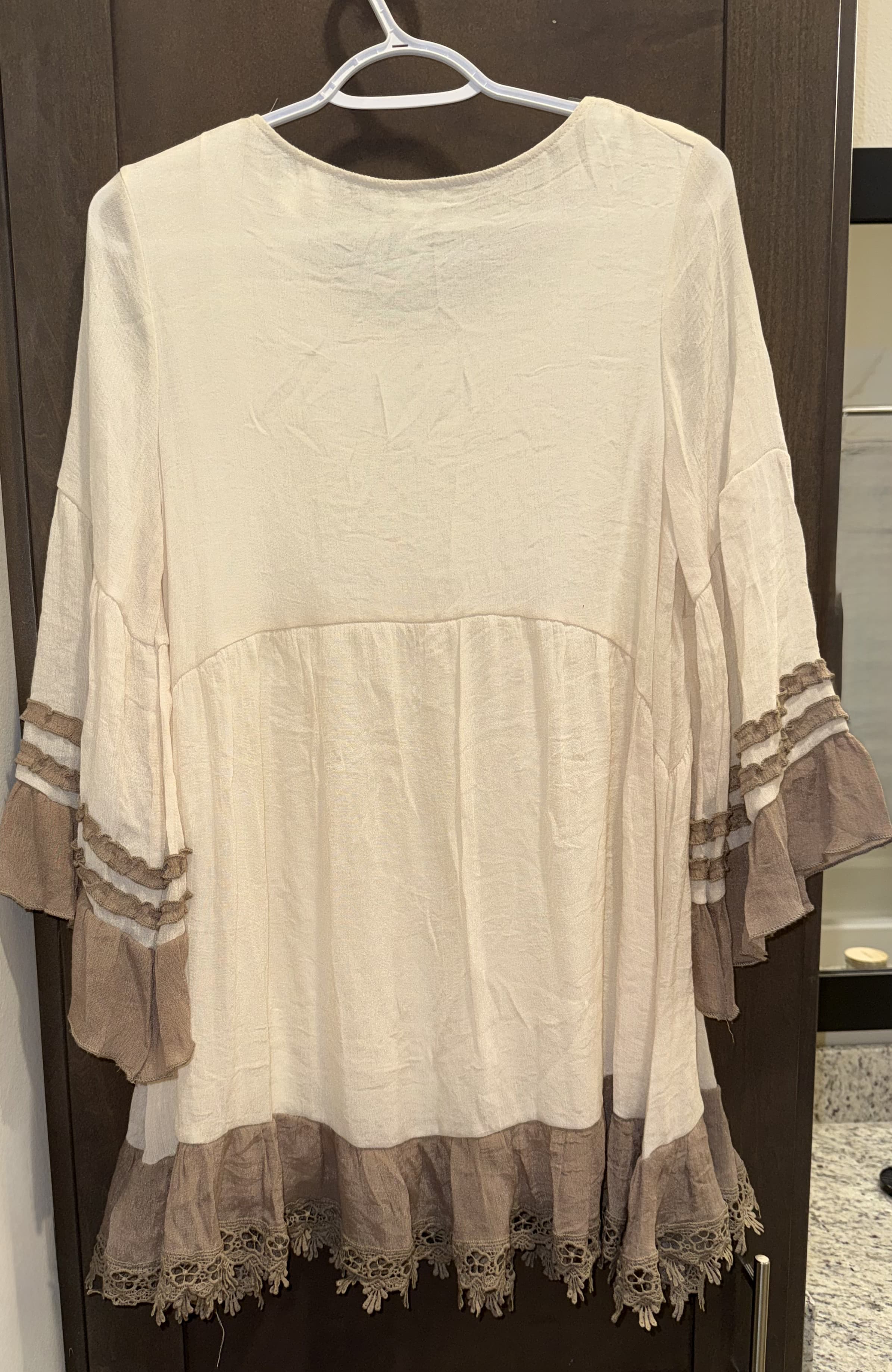 Paisley Vine Boho Tunic Top Medium - Thumbnail 2