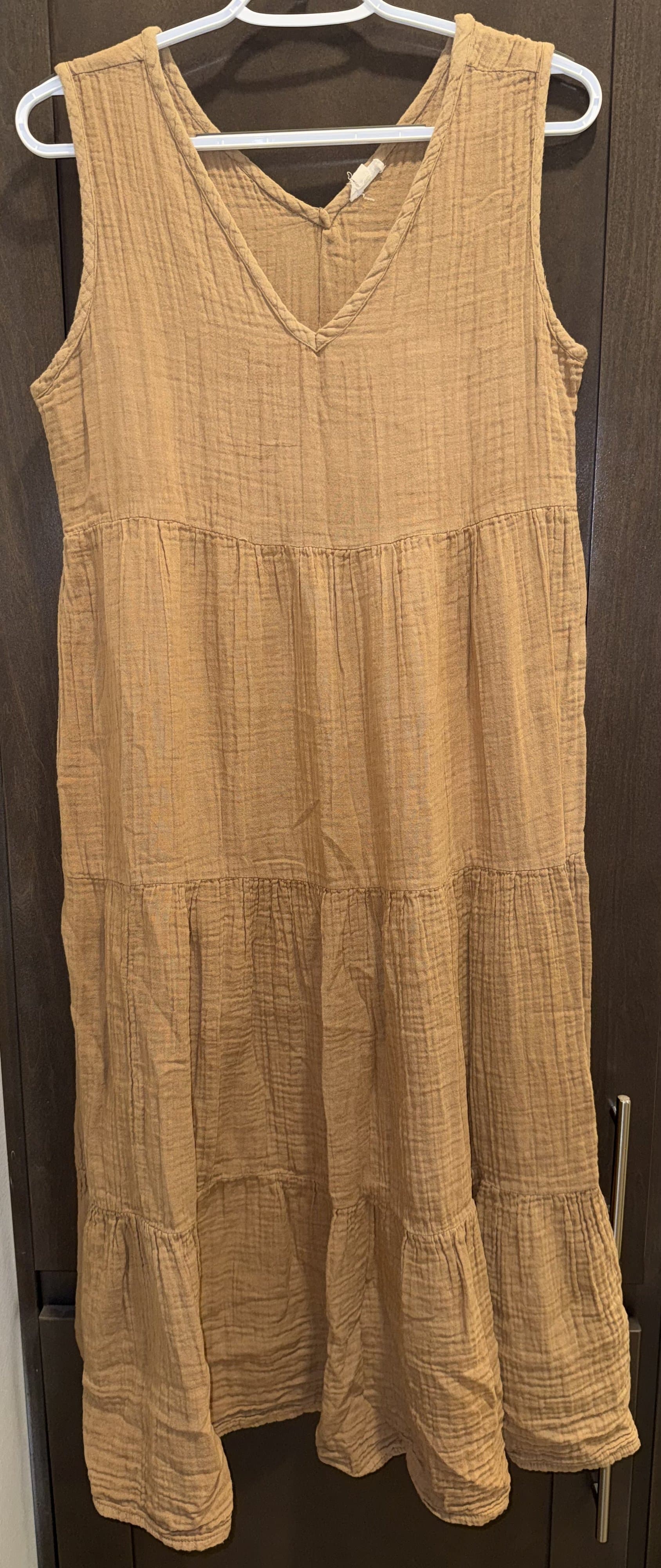 Kings Road Sleeveless Tiered Dress Small