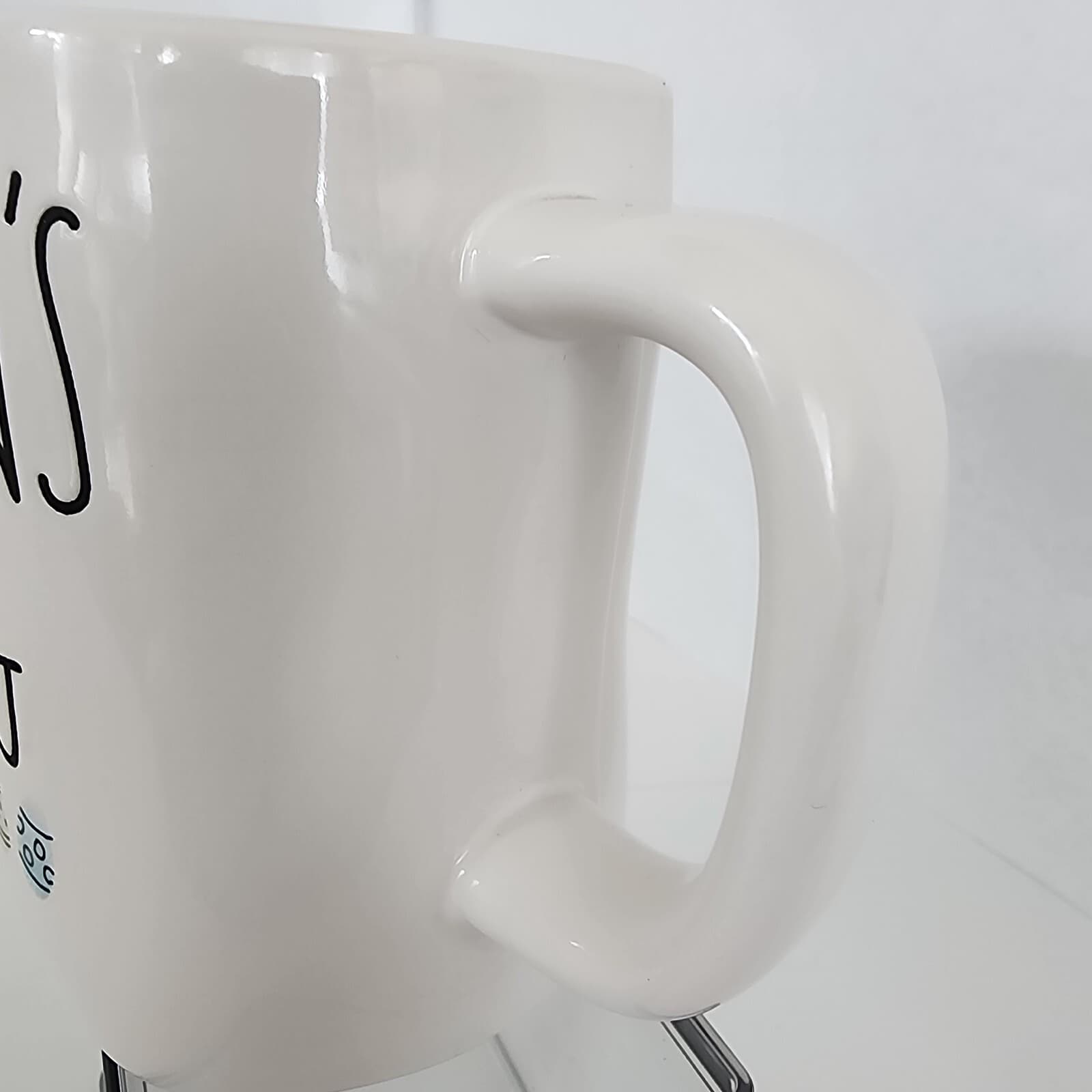 Rae Dunn Artisan collection by Magenta -181- Robin's Egg Mug 20 oz Blue Interior - Thumbnail 4