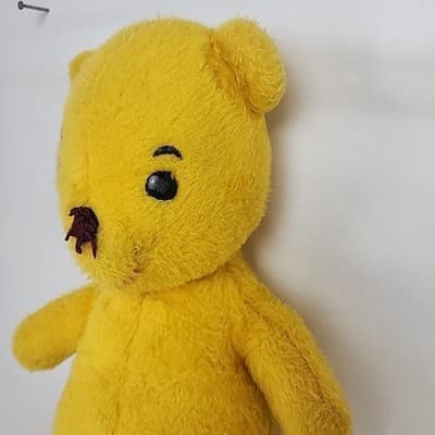 Vintage 60’s Vintage Plush Stuffed Winnie the Pooh Missing Mouth Needs a Home - Thumbnail 6
