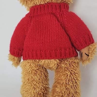 SKOGSTOKIG souvenirer with Sweden FlagRed SweaterTeddy - Thumbnail 6