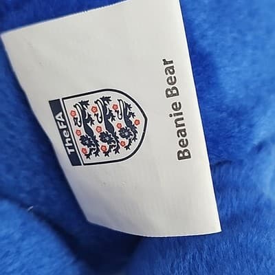 Official Football Association National Team Gift Blue England Beanie Bear Tagged - Thumbnail 9